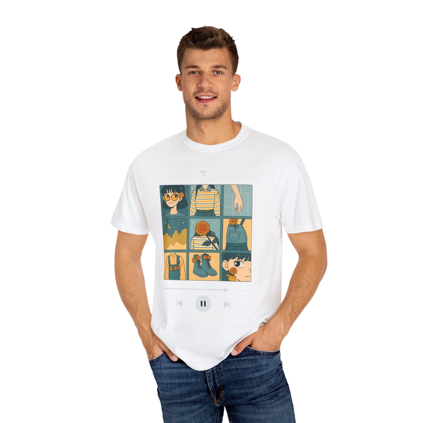 Trendy Unisex Garment-Dyed T-Shirt