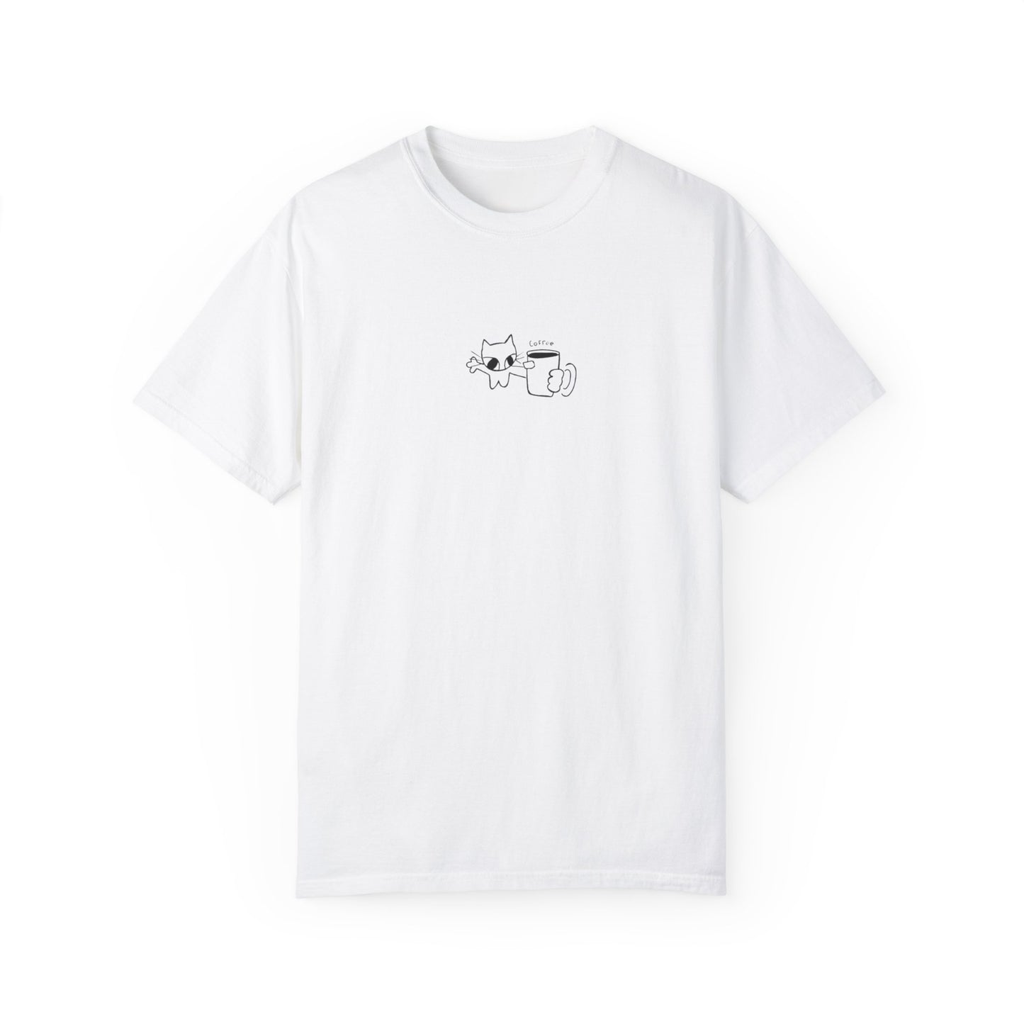 Camiseta unisex teñida en prenda - Para amantes del café