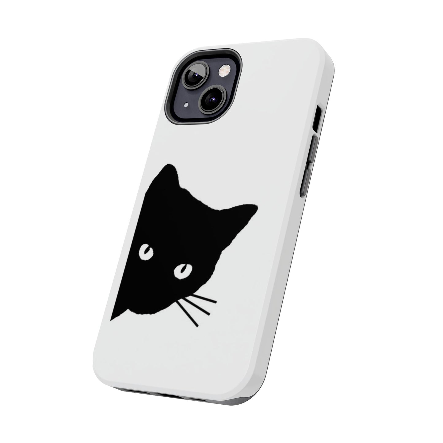 Funda resistente para teléfono Black Cat: protección duradera con un diseño divertido