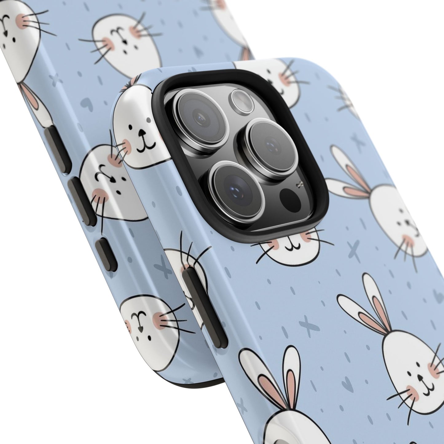 Funda resistente con diseño de conejito: protección duradera para los amantes de la Pascua y la primavera.