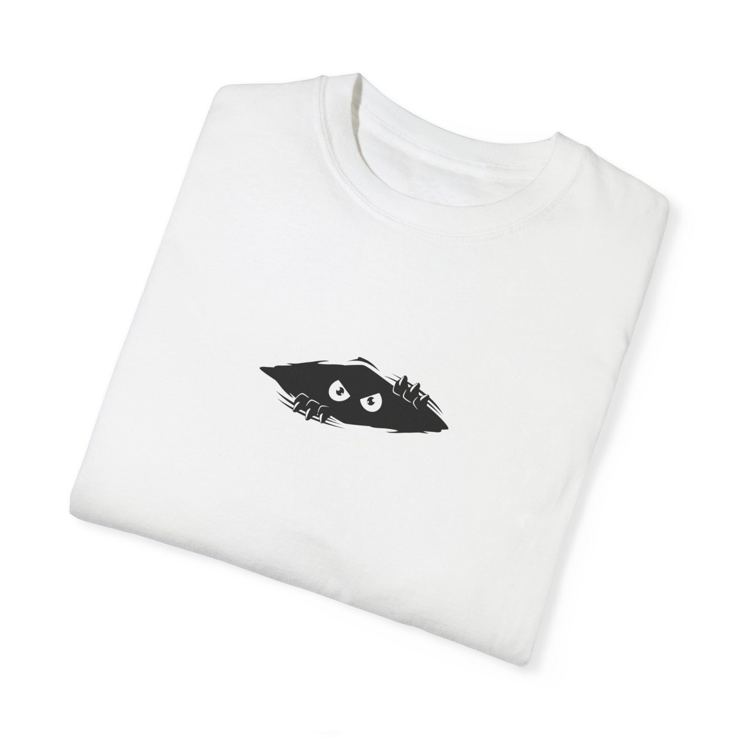 Camiseta unisex teñida con un divertido diseño de ojos: ropa informal para la comodidad diaria.