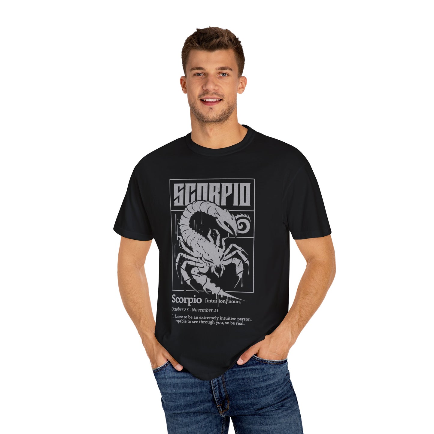 Scorpio Zodiac T-Shirt - Unisex Garment-Dyed Tee for Astrology Lovers