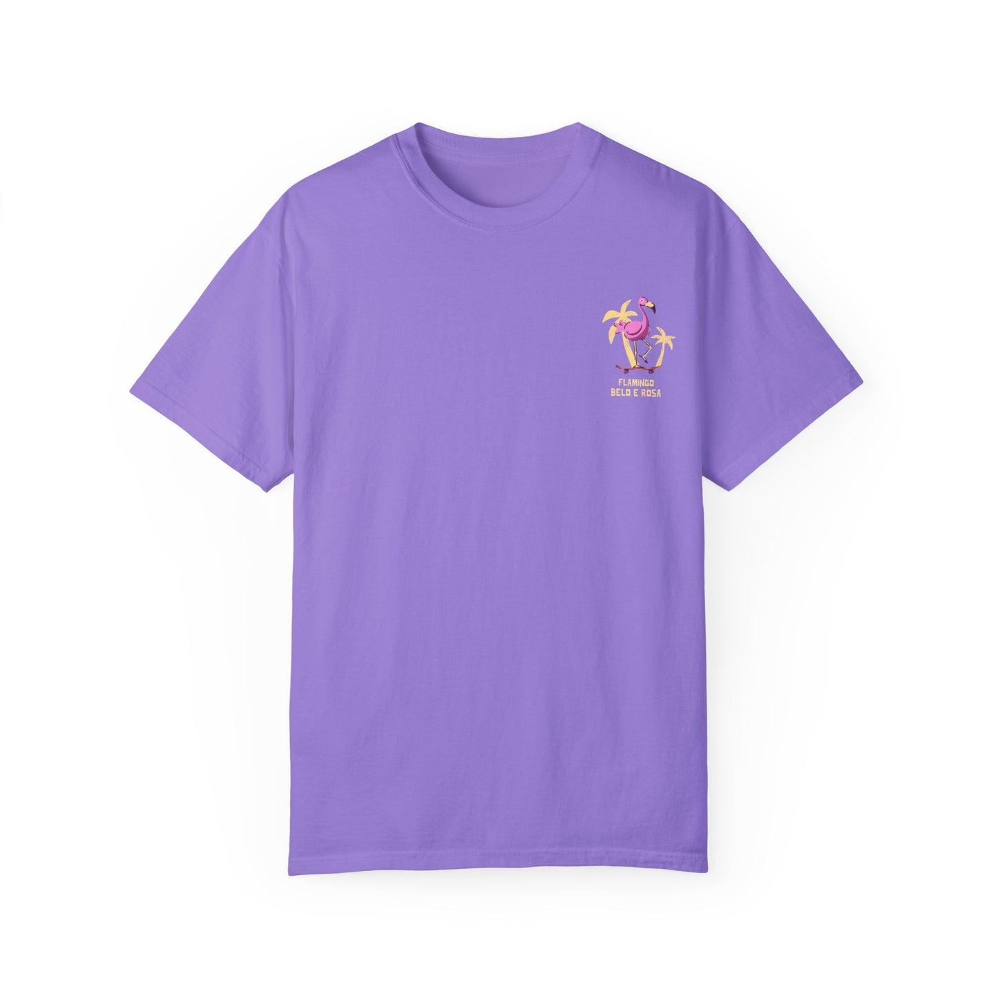 Vibrant Flamingo Unisex Garment-Dyed T-Shirt - Fun Summer Vibes