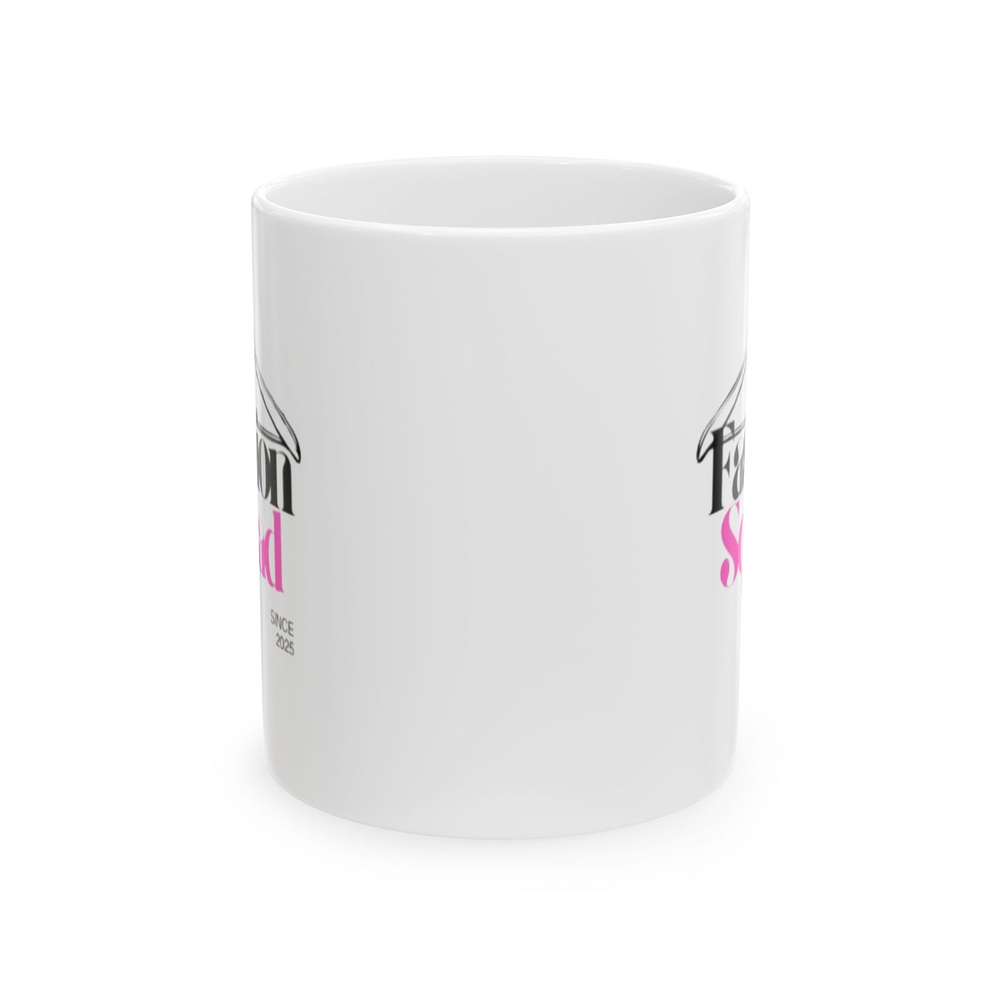 Taza de cerámica Fashion Squad: una elegante taza de café para quienes marcan tendencia