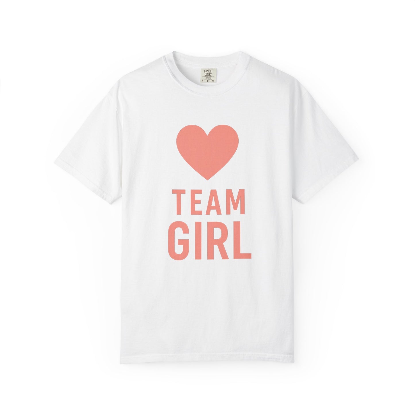 Heart Team Girl T-Shirt, Gift for Expecting Mothers, Baby Shower Outfit, Fun Family T-Shirt, Unisex Casual Wear