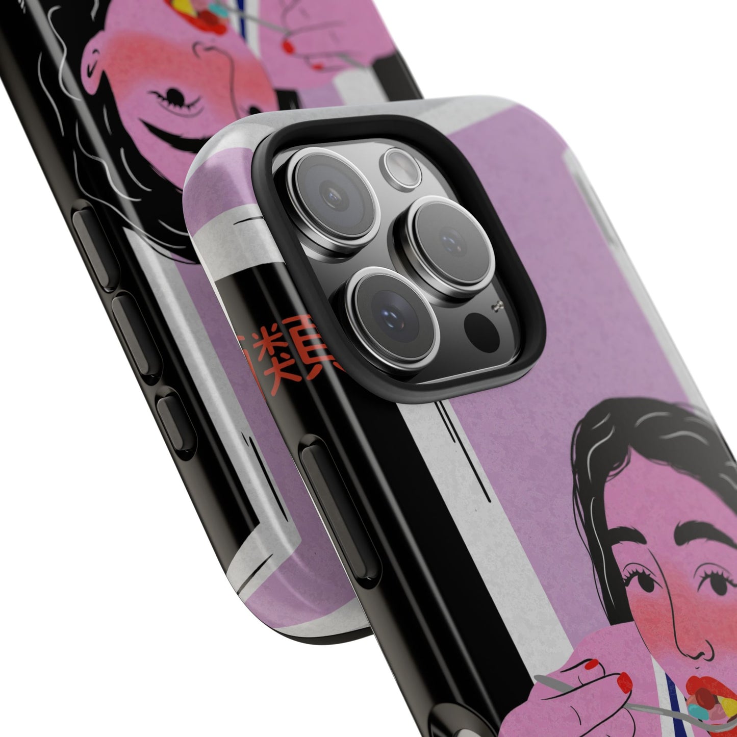 Funda resistente y única para teléfono con diseño artístico de desayuno: perfecta para los amantes de la comida.
