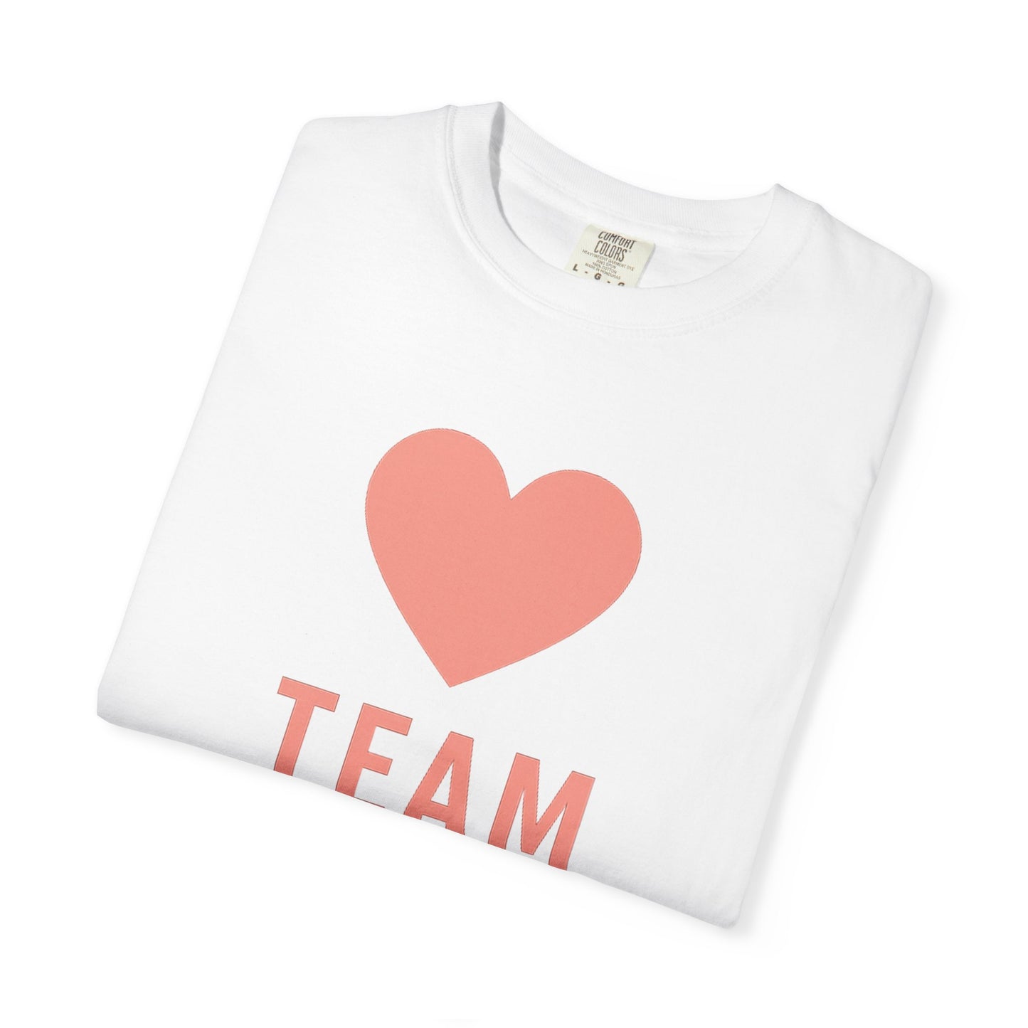 Heart Team Girl T-Shirt, Gift for Expecting Mothers, Baby Shower Outfit, Fun Family T-Shirt, Unisex Casual Wear