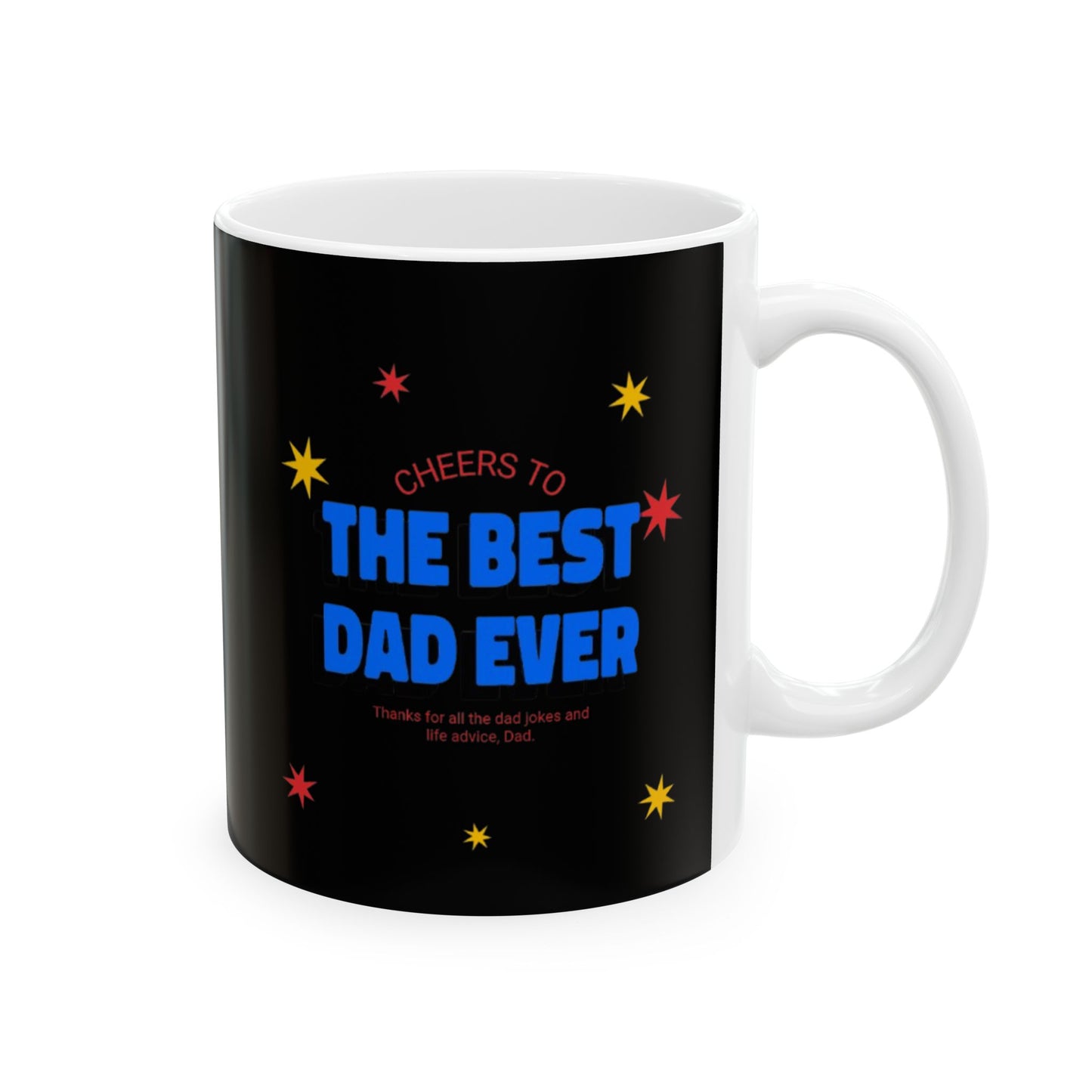 Personalized Ceramic Mug - "The Best Doctor" with Colorful Stars