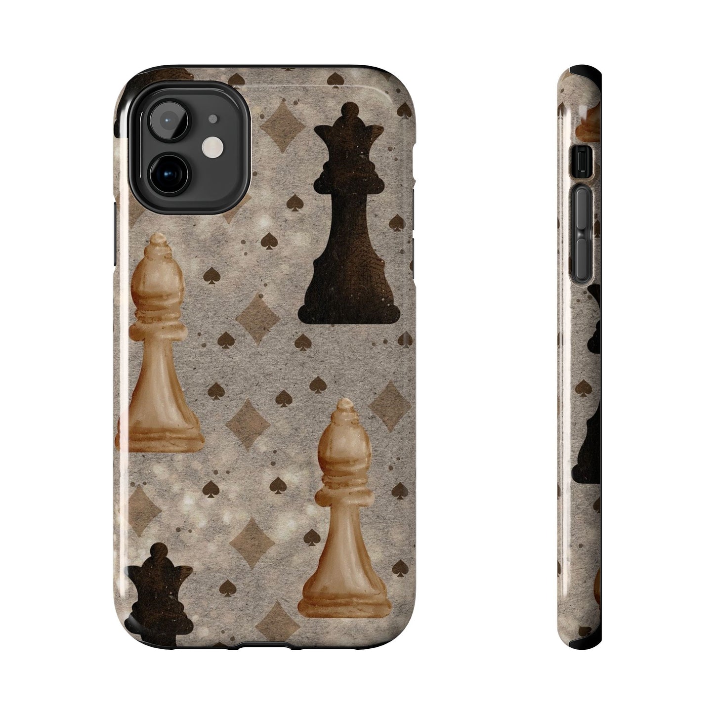 Funda resistente para teléfono con diseño creativo de ajedrez para gamers