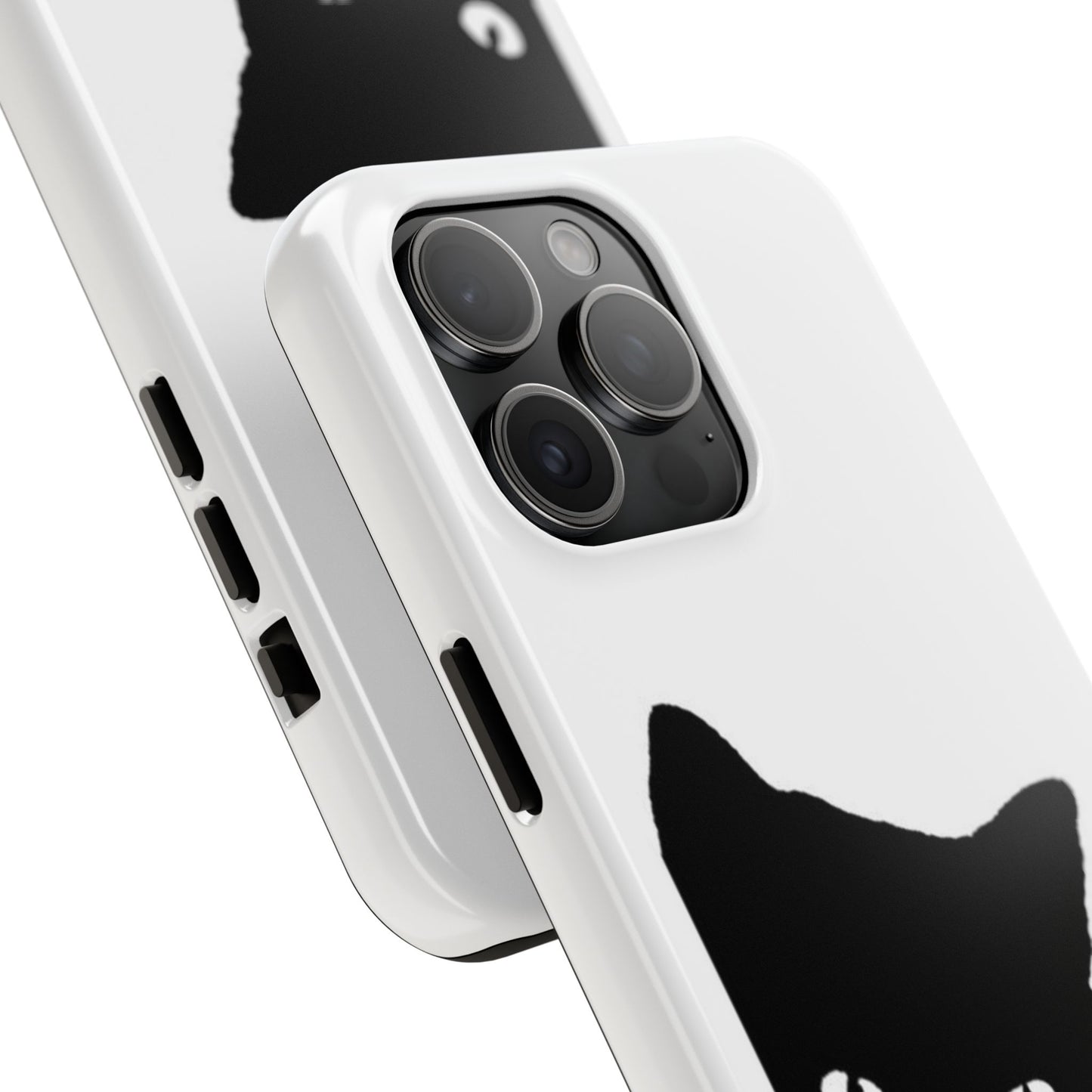 Funda resistente para teléfono Black Cat: protección duradera con un diseño divertido