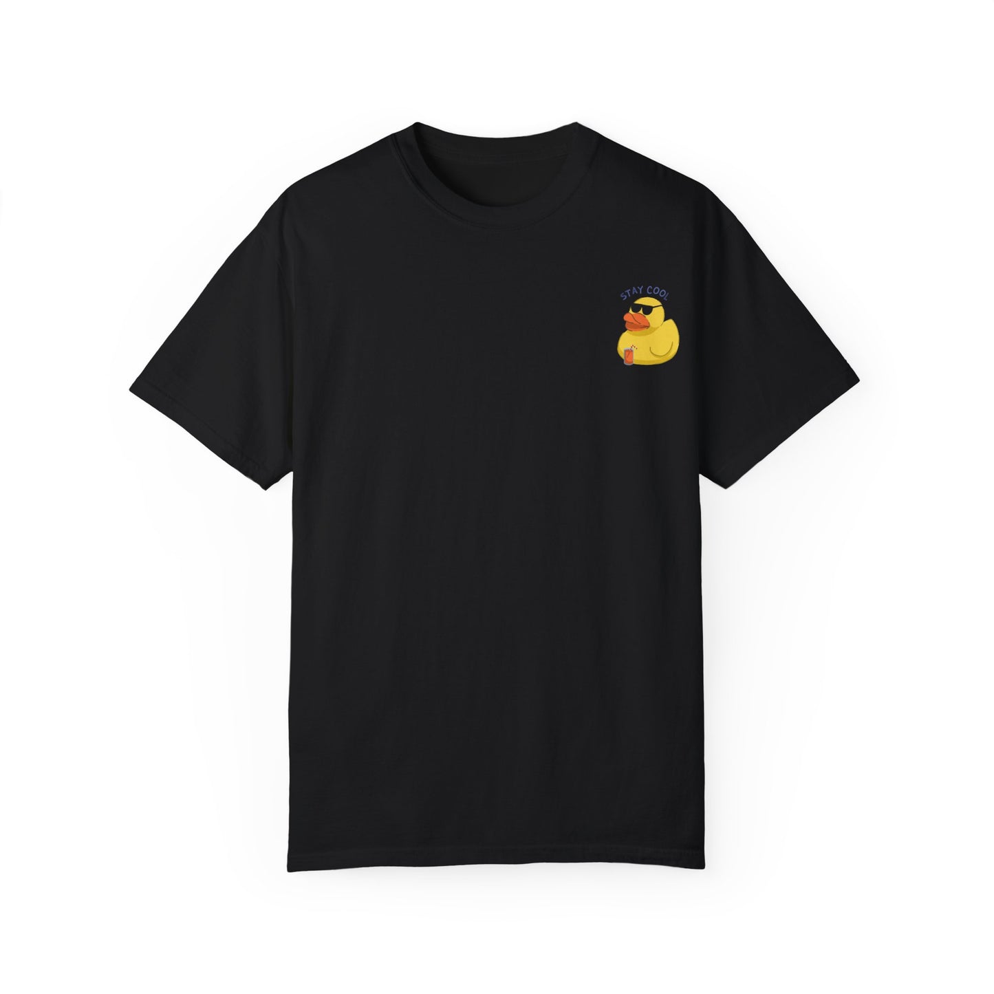 Unisex Garment-Dyed T-shirt with Playful Duck Design - Perfect for Casual Fun
