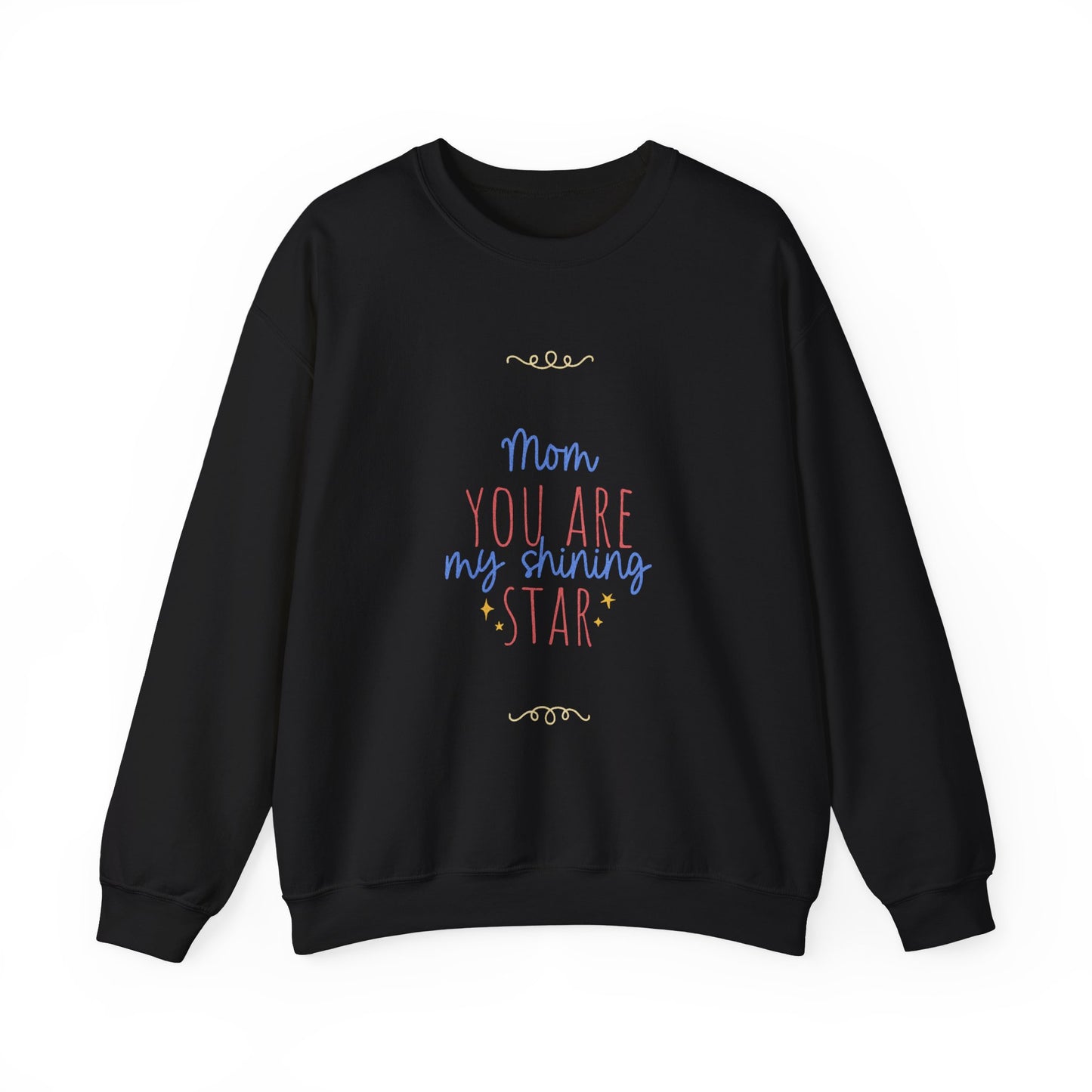 Sudadera de cuello redondo con estrellas brillantes para mamá: un regalo acogedor para el Día de la Madre