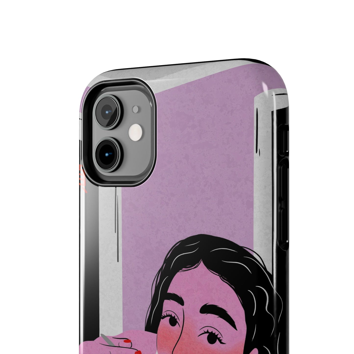 Funda resistente y única para teléfono con diseño artístico de desayuno: perfecta para los amantes de la comida.