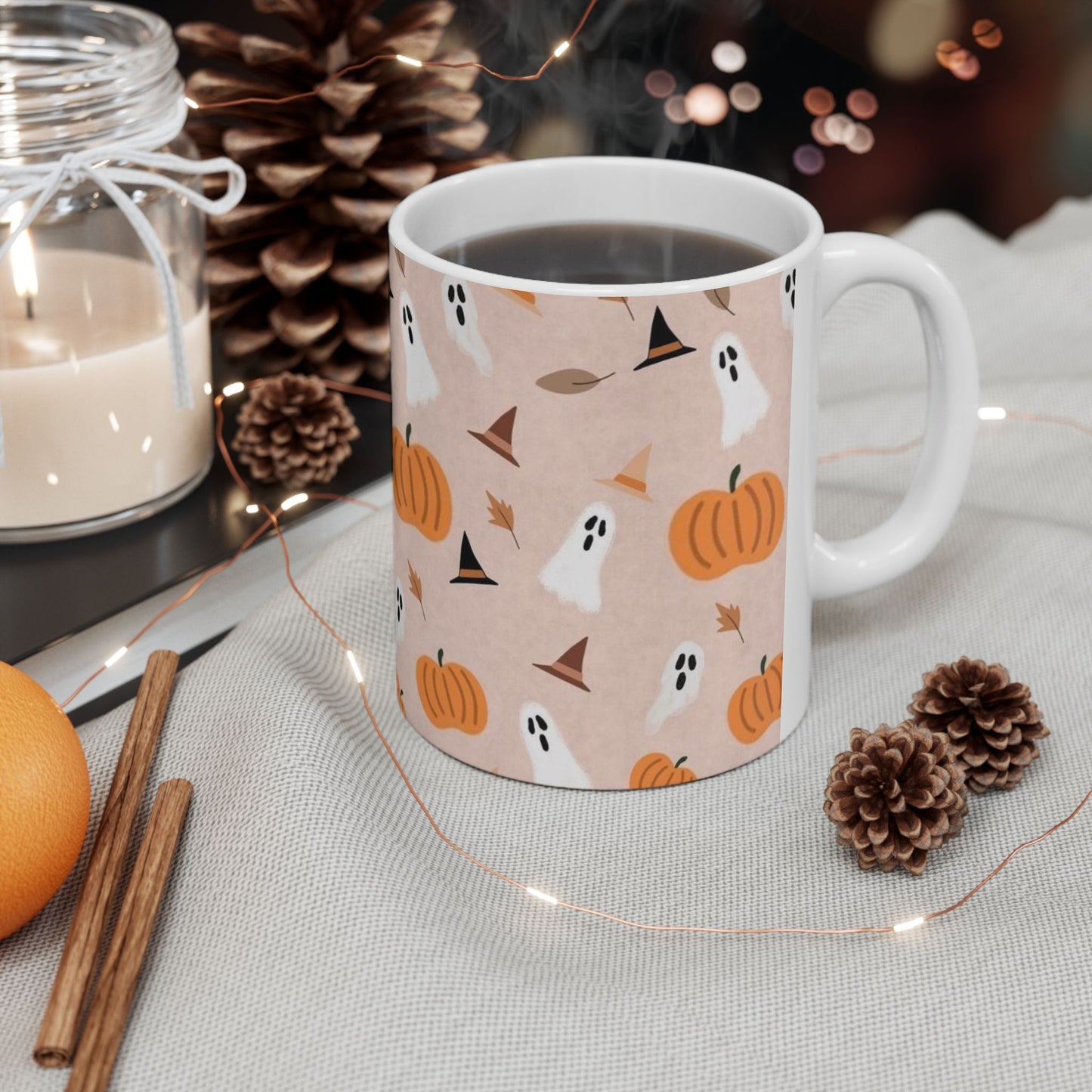 Halloween-Themed Ceramic Mug