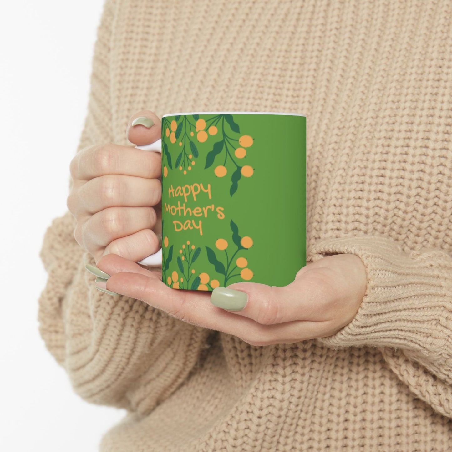 Happy Mother's Day Ceramic Mug - Floral Design