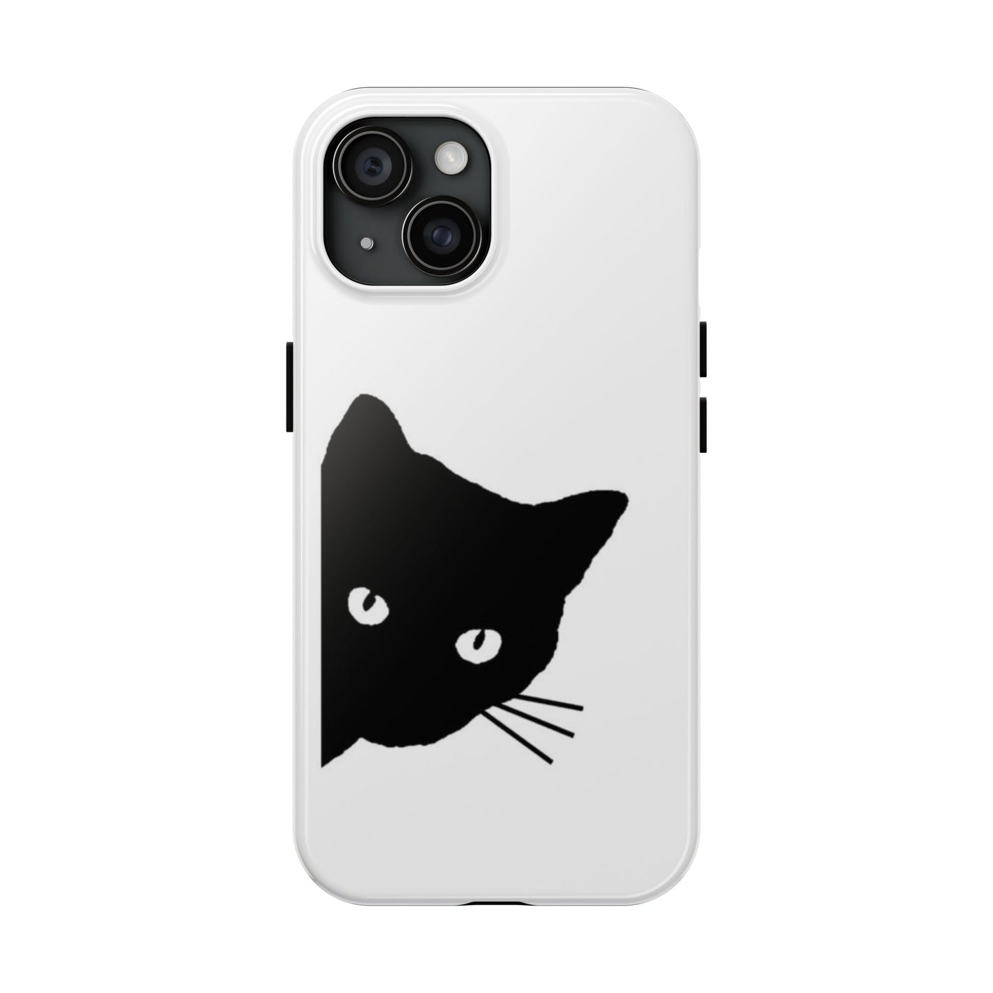 Funda resistente para teléfono Black Cat: protección duradera con un diseño divertido