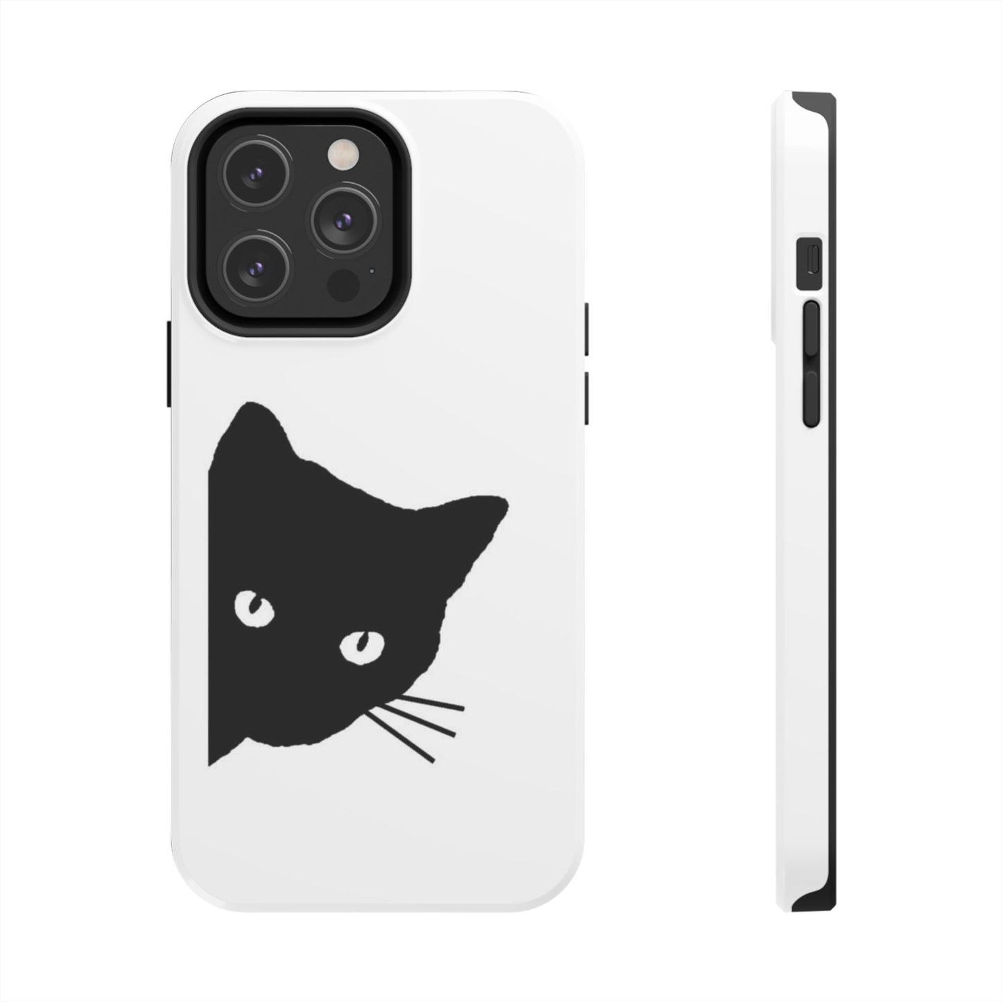 Funda resistente para teléfono Black Cat: protección duradera con un diseño divertido