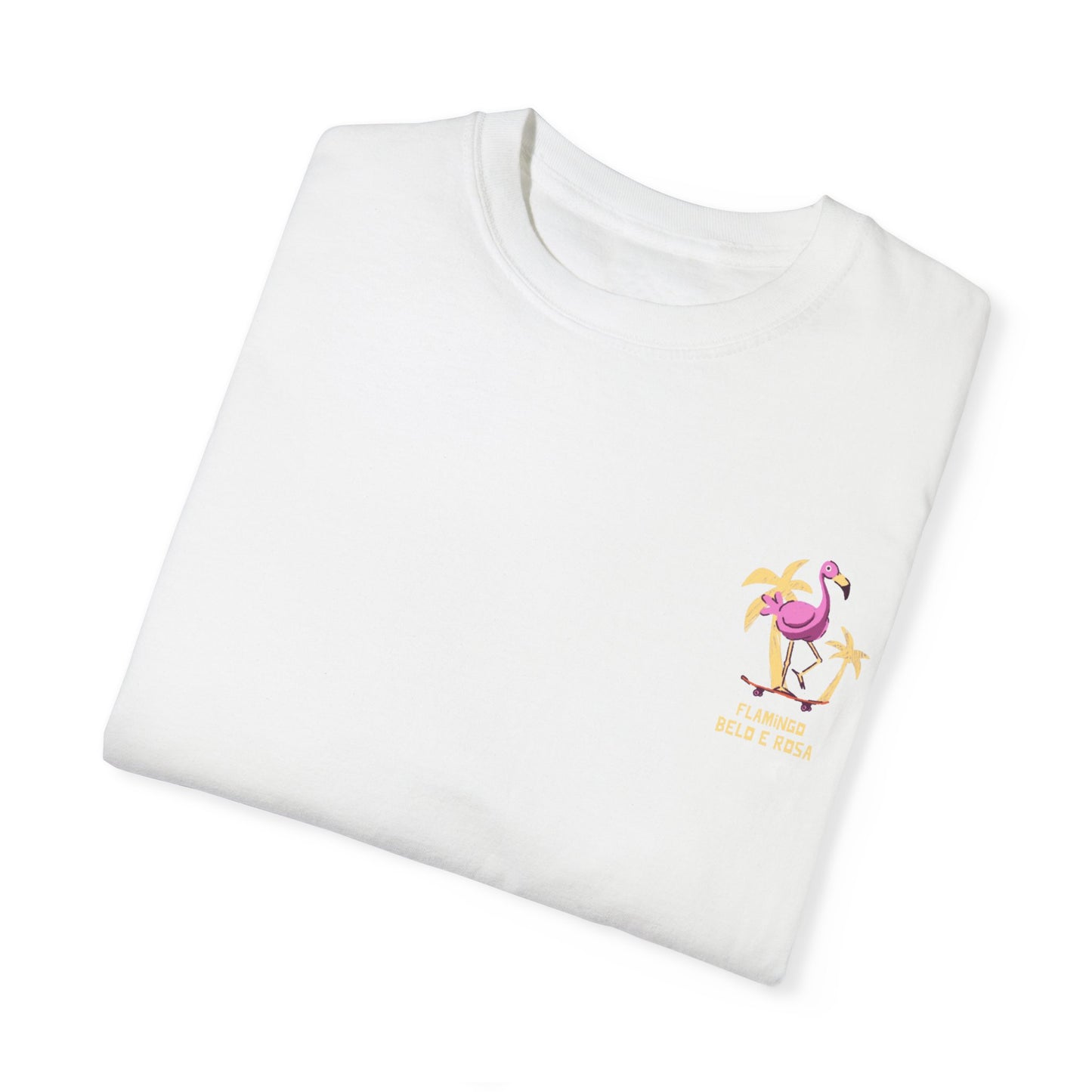 Vibrant Flamingo Unisex Garment-Dyed T-Shirt - Fun Summer Vibes