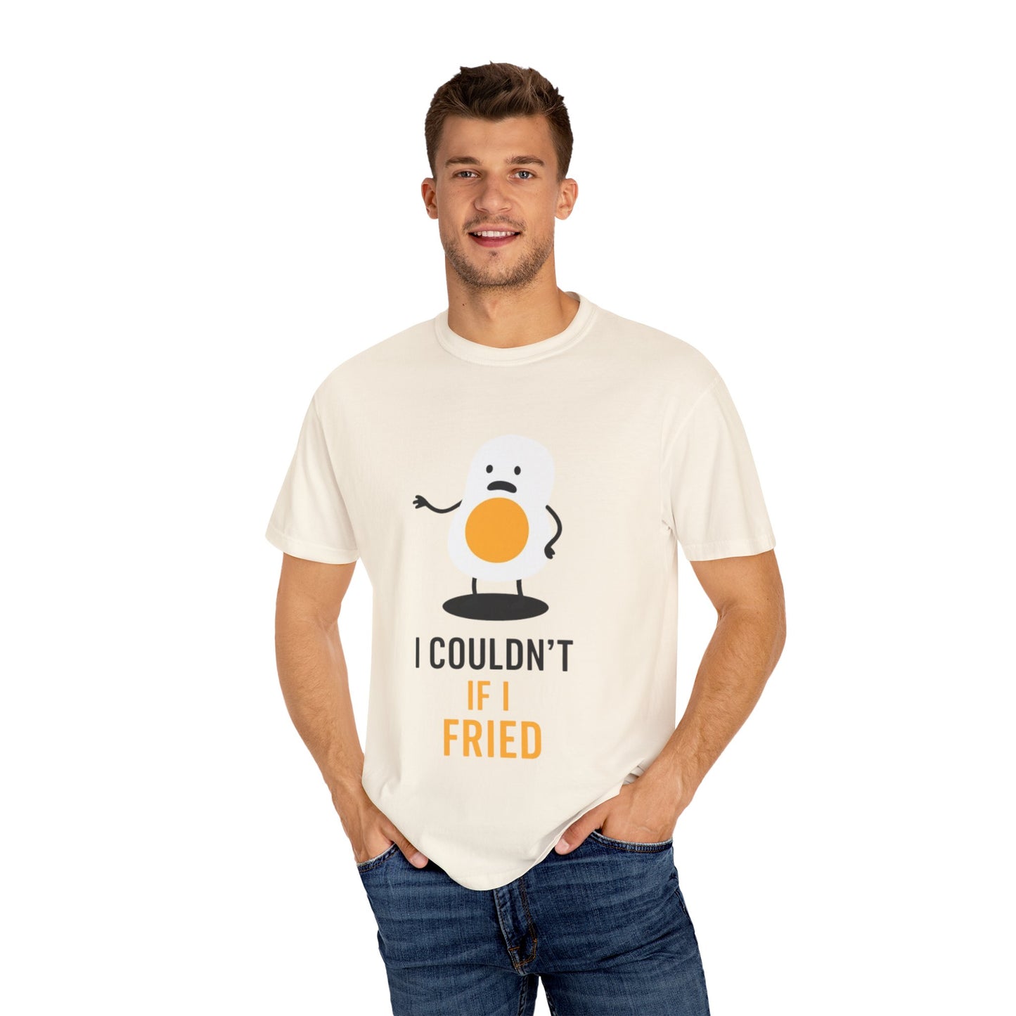 Funny Egg Graphic Unisex T-Shirt, Humorous Gift for Food Lovers, Casual Wear, Kitchen Aesthetic, Perfect for Birthdays or Brunch