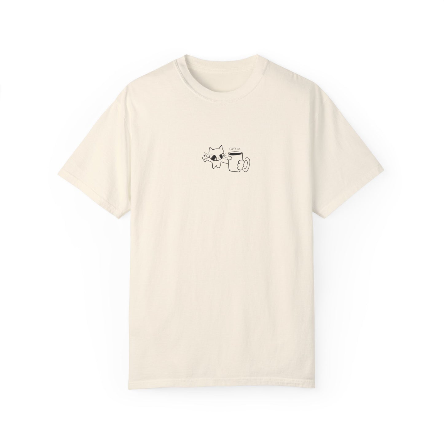 Camiseta unisex teñida en prenda - Para amantes del café