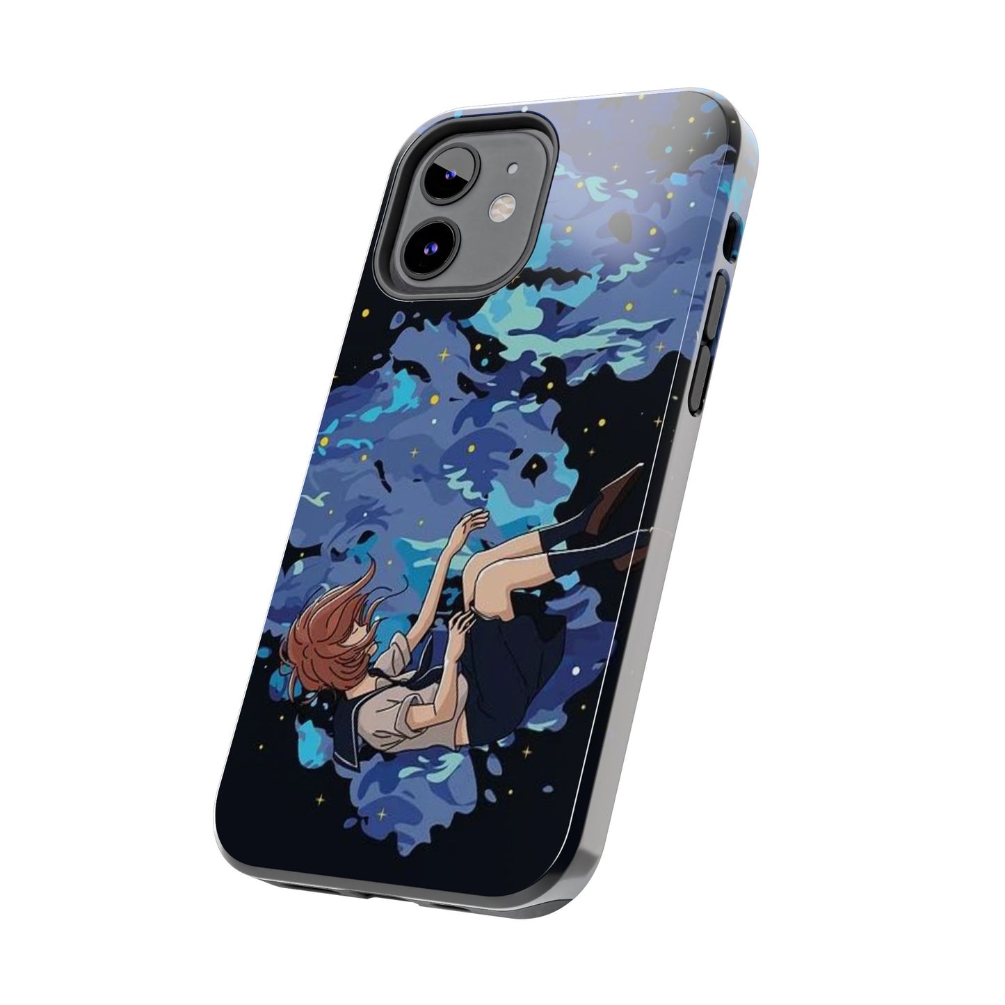 Funda resistente para teléfono Dreamy Girl: diseño de cielo nocturno para proteger el teléfono