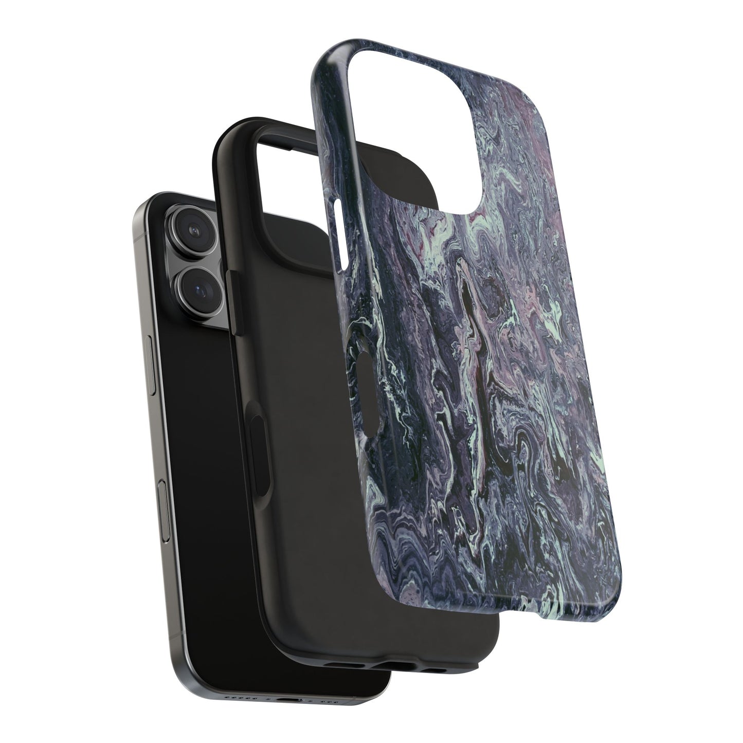 Funda resistente con diseño de mármol: protección elegante para el día a día