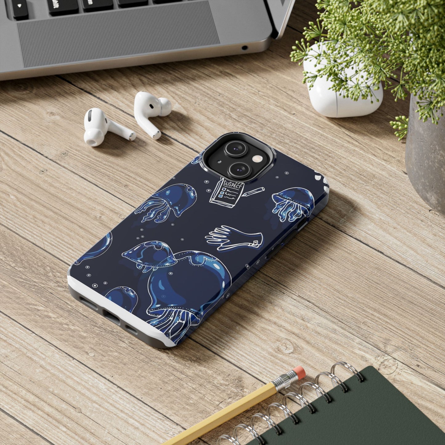 Fundas resistentes para teléfono inspiradas en el océano: diseño de medusas para amantes del mar