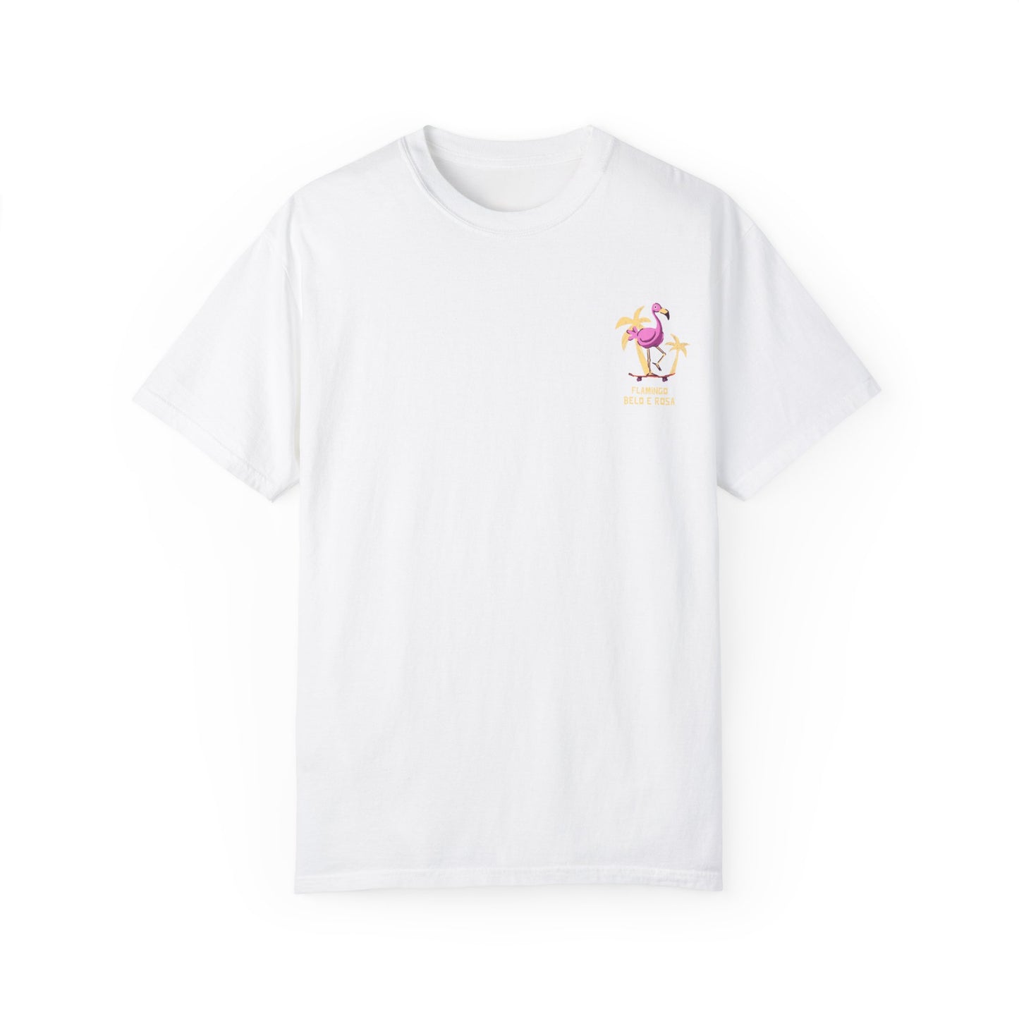 Vibrant Flamingo Unisex Garment-Dyed T-Shirt - Fun Summer Vibes