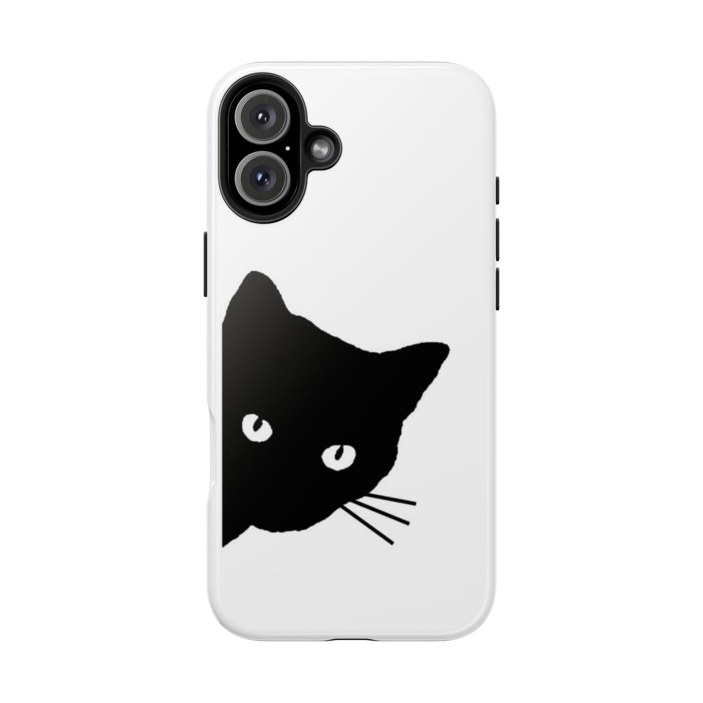 Funda resistente para teléfono Black Cat: protección duradera con un diseño divertido