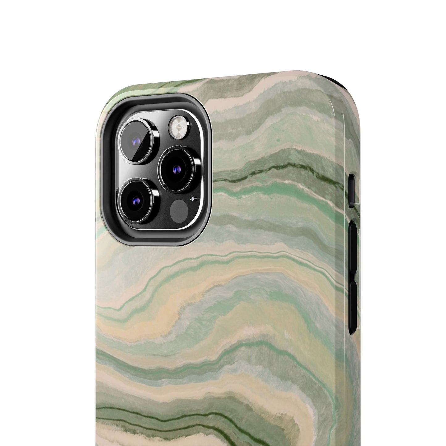 Funda resistente y elegante para teléfono - Diseño verde mármol
