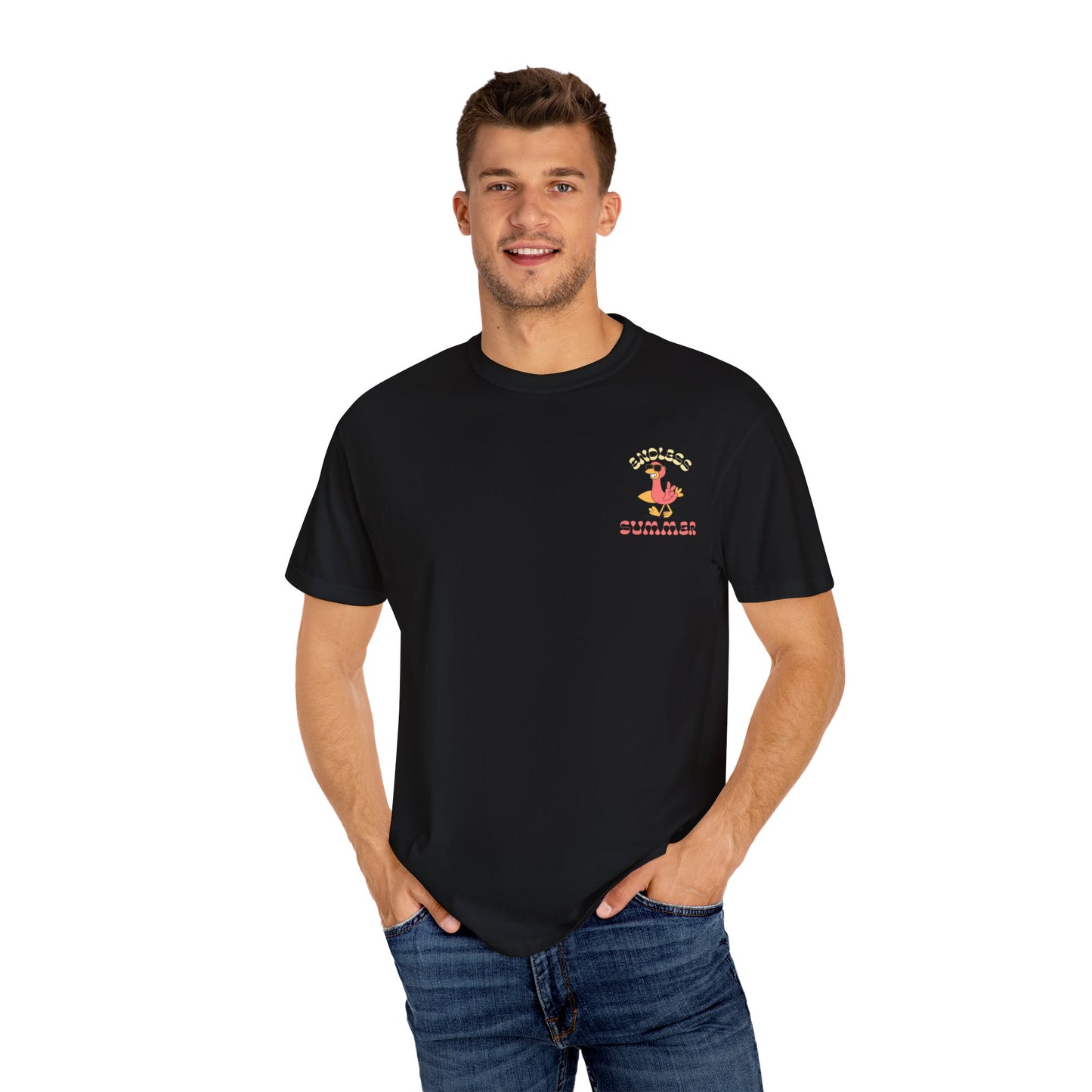 Endless Summer Unisex Garment-Dyed T-Shirt - Fun, Casual Vibe for Beach Lovers
