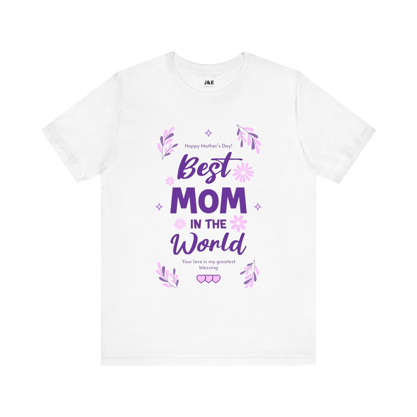 Best Mom in the World Unisex Jersey Tee - Perfect Mother's Day Gift