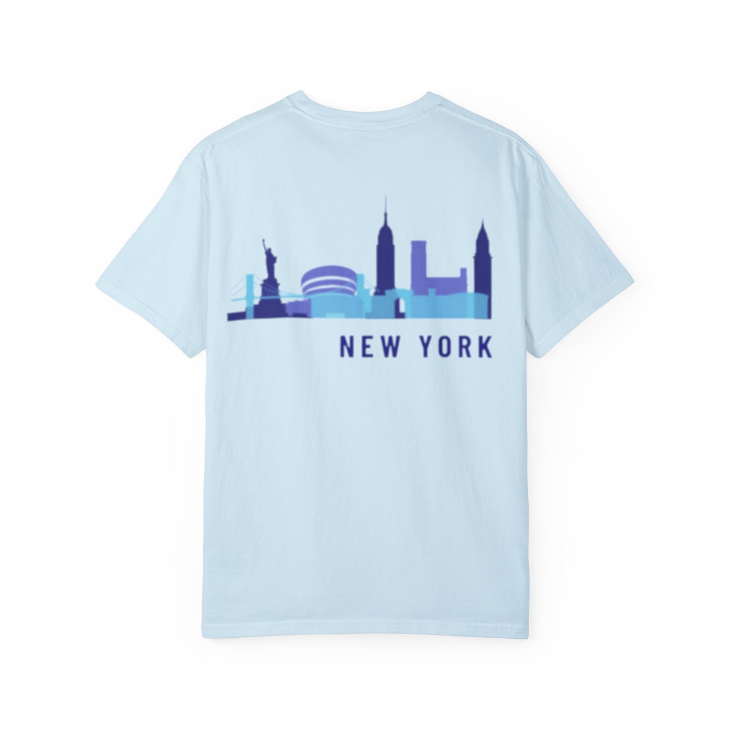 New York Skyline Unisex Garment-Dyed T-Shirt - Comfortable City Vibe