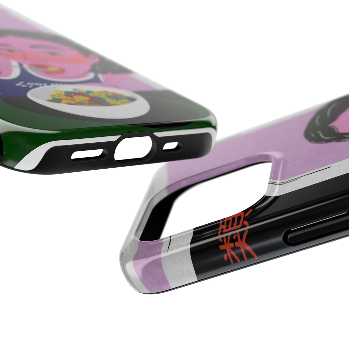 Funda resistente y única para teléfono con diseño artístico de desayuno: perfecta para los amantes de la comida.