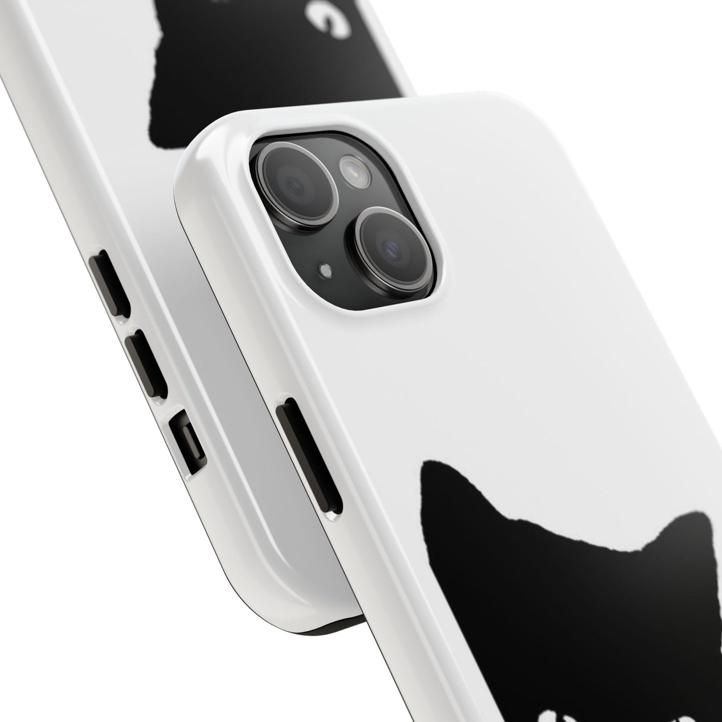 Funda resistente para teléfono Black Cat: protección duradera con un diseño divertido