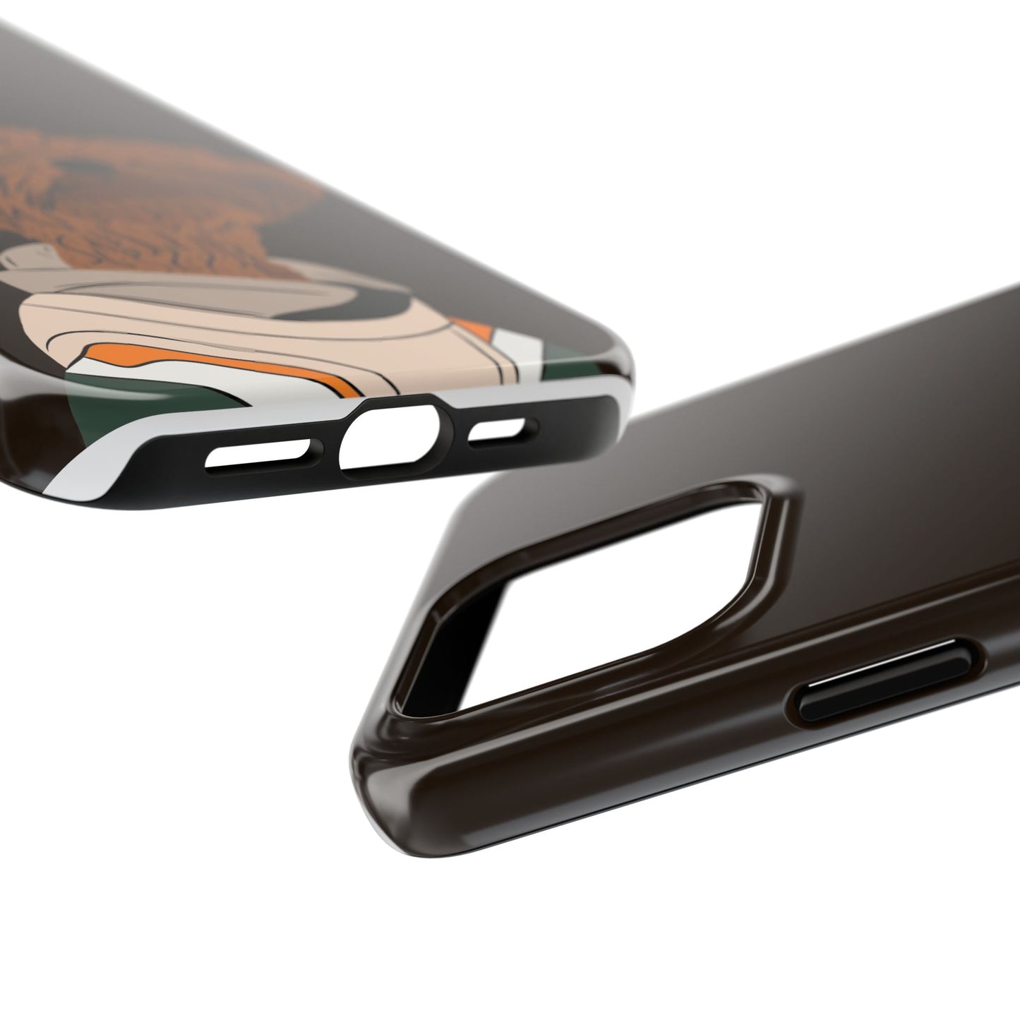 Stylish Tough Phone Case with Cute Dog Design