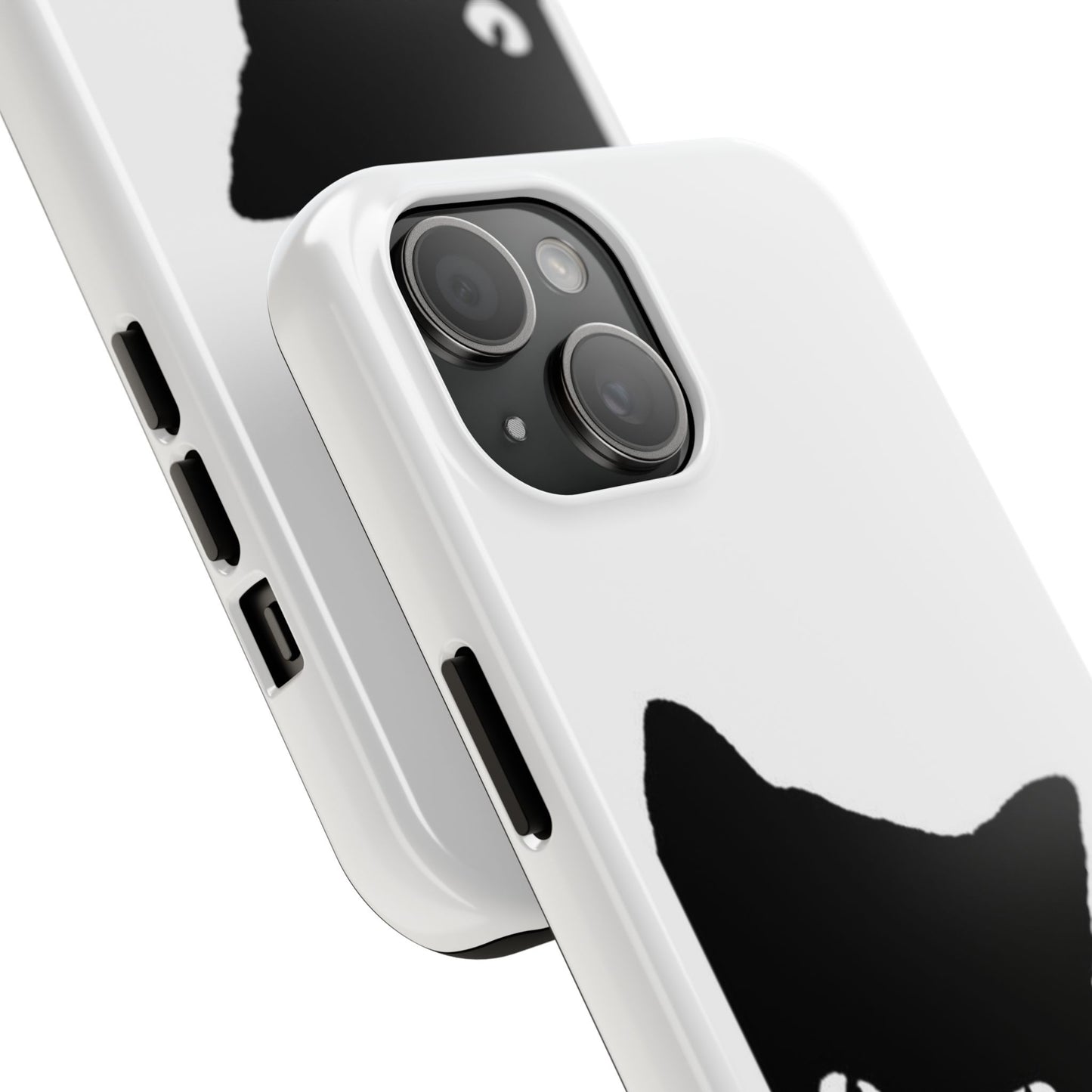 Funda resistente para teléfono Black Cat: protección duradera con un diseño divertido