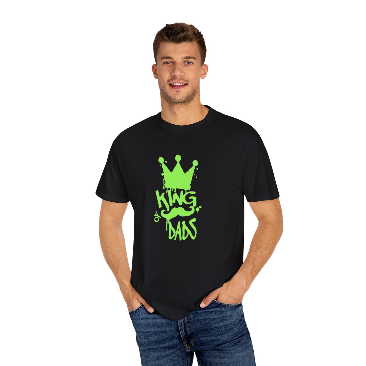 King of Dads Unisex Garment-Dyed T-Shirt - Fun Father's Day Gift