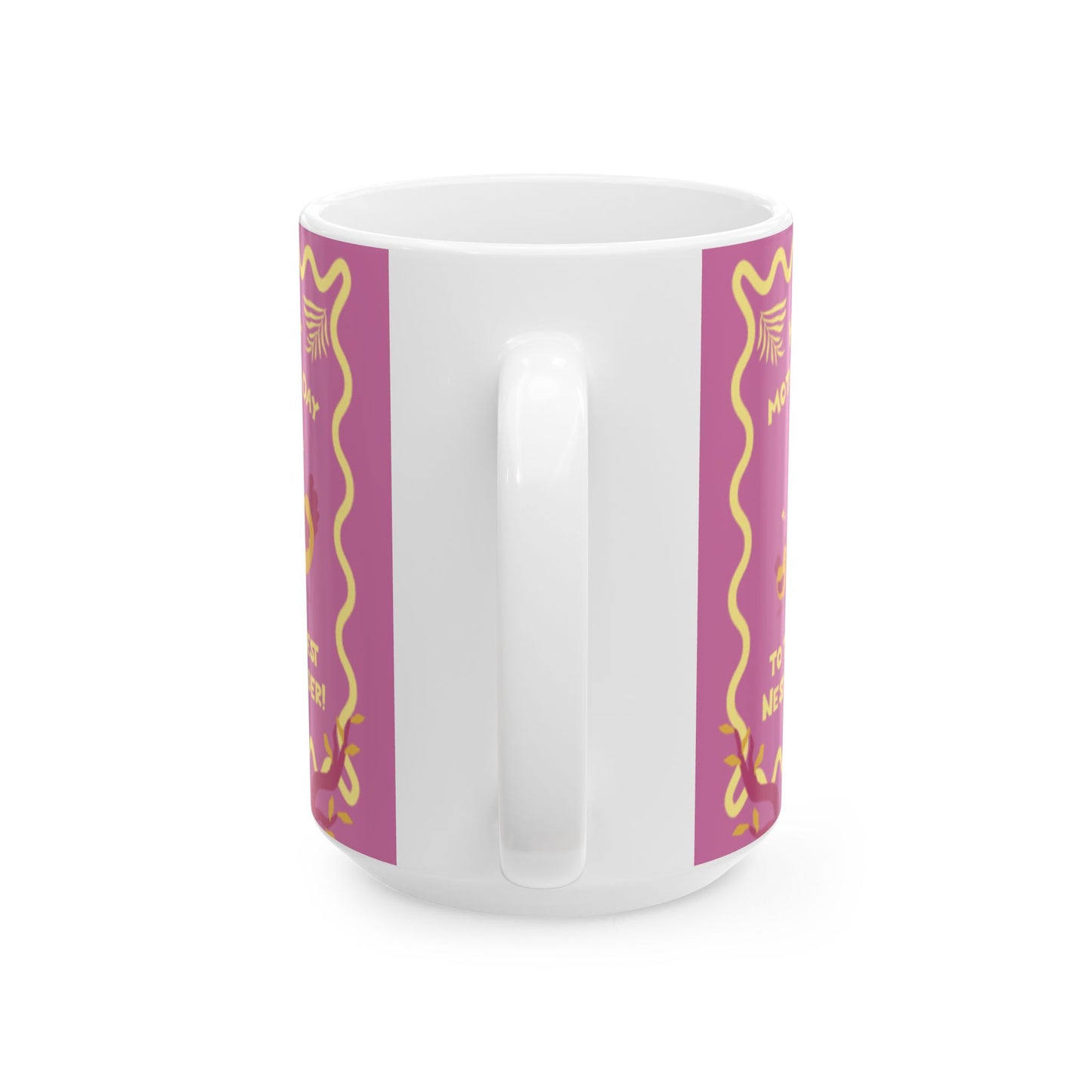 Taza de cerámica "Feliz Día de la Madre": el regalo perfecto para quienes construyen nidos.