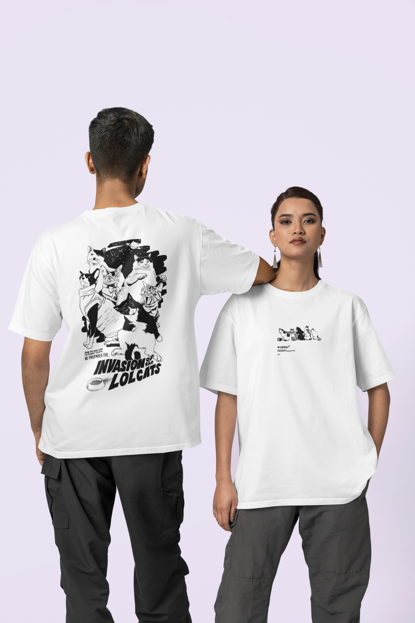 Sudadera unisex premium - "La invasión de los Lolcats" (estampado frontal y posterior)