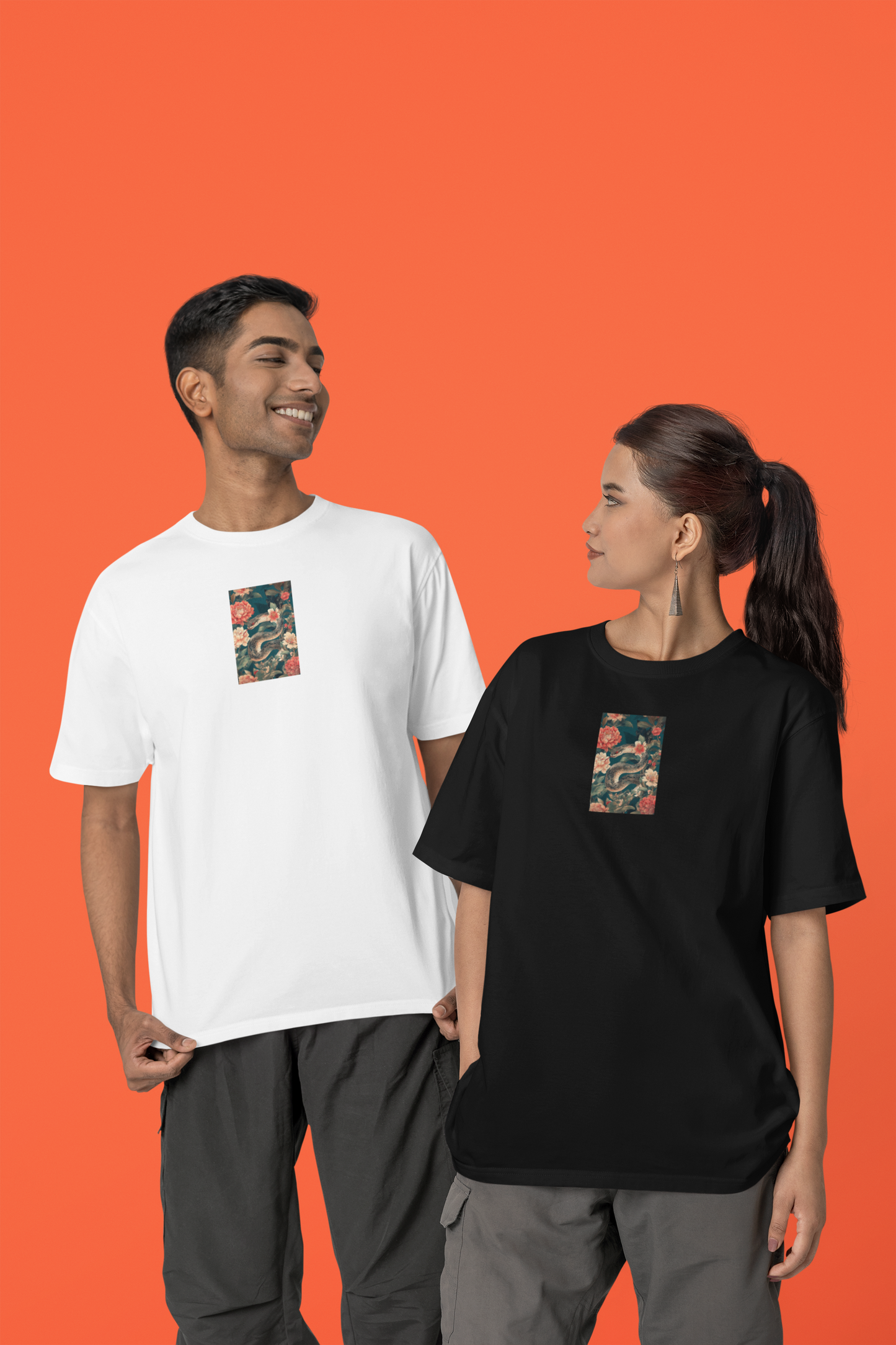 Floral Art Unisex T-Shirt - Vintage Style Graphic Tee for Casual Wear