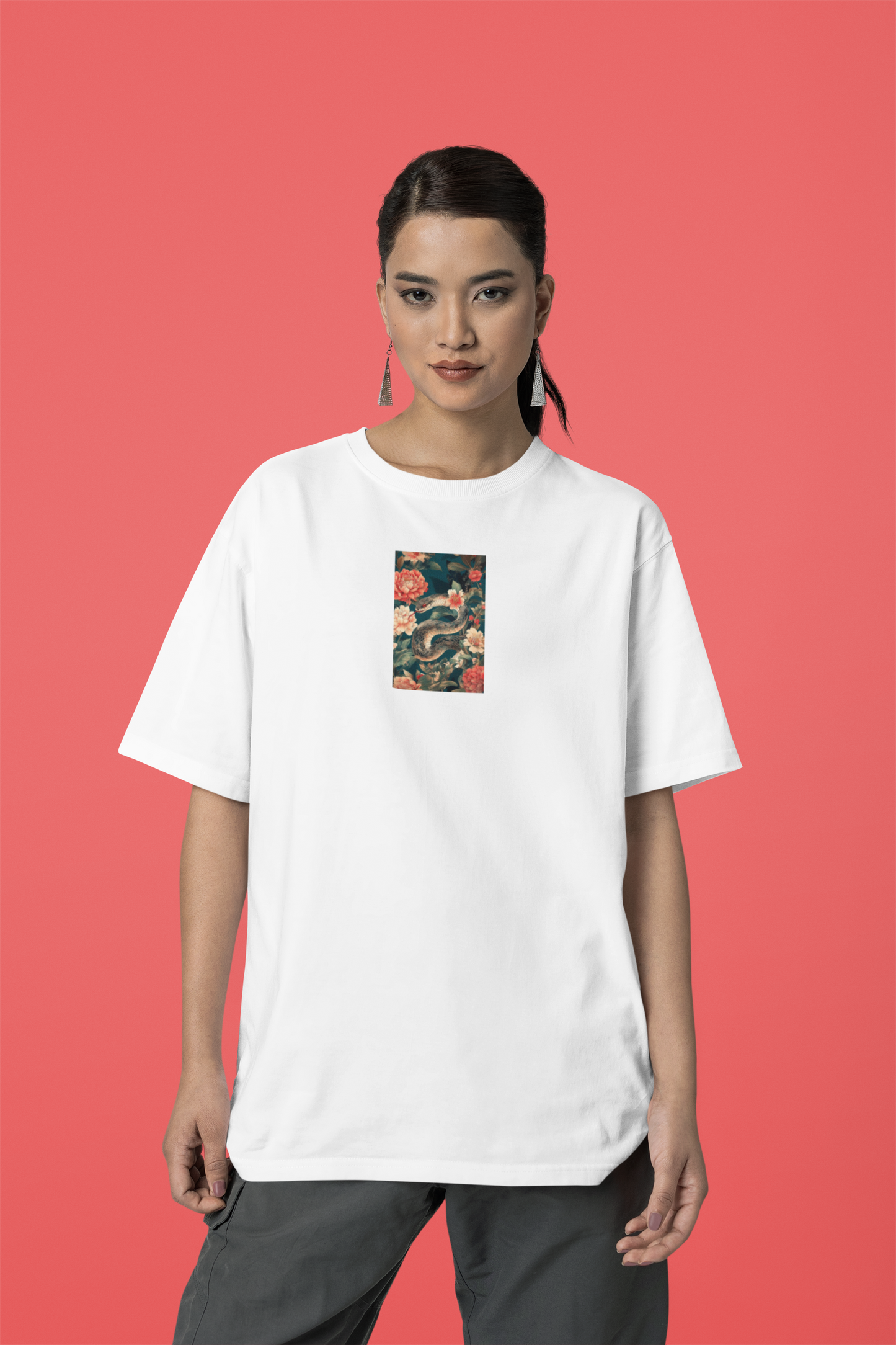 Floral Art Unisex T-Shirt - Vintage Style Graphic Tee for Casual Wear