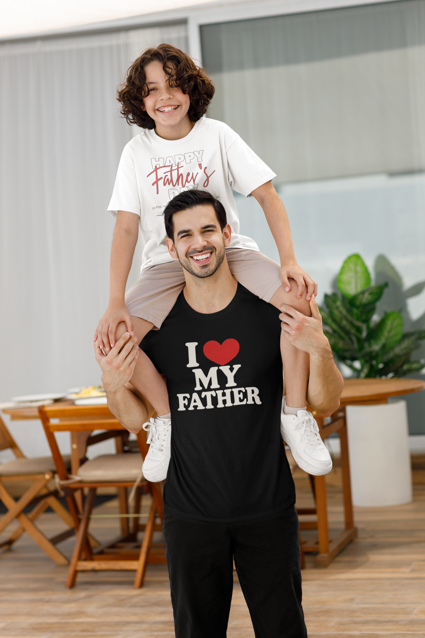 I Love My Father Unisex Garment-Dyed T-Shirt - Perfect Gift for Dad
