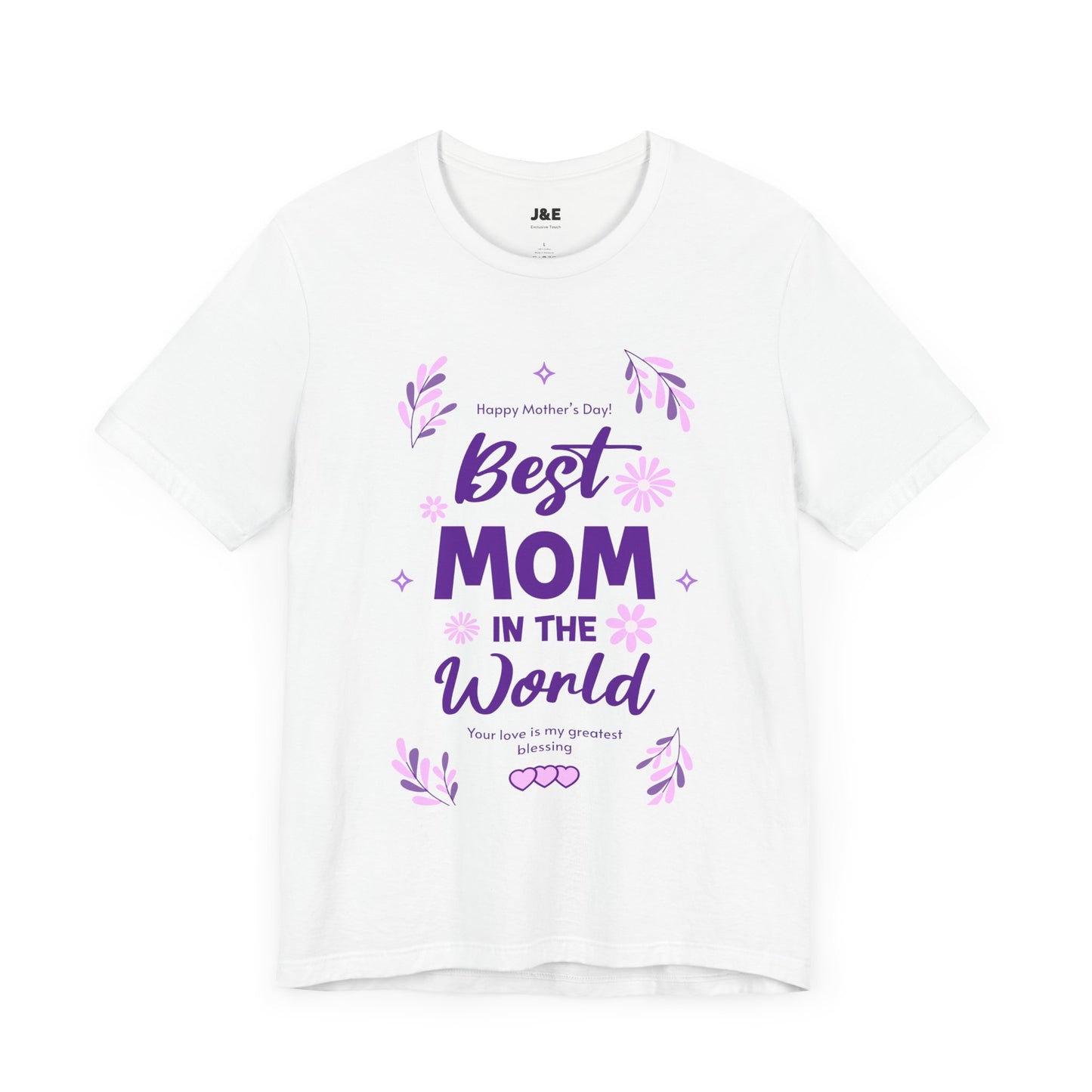 Best Mom in the World Unisex Jersey Tee - Perfect Mother's Day Gift