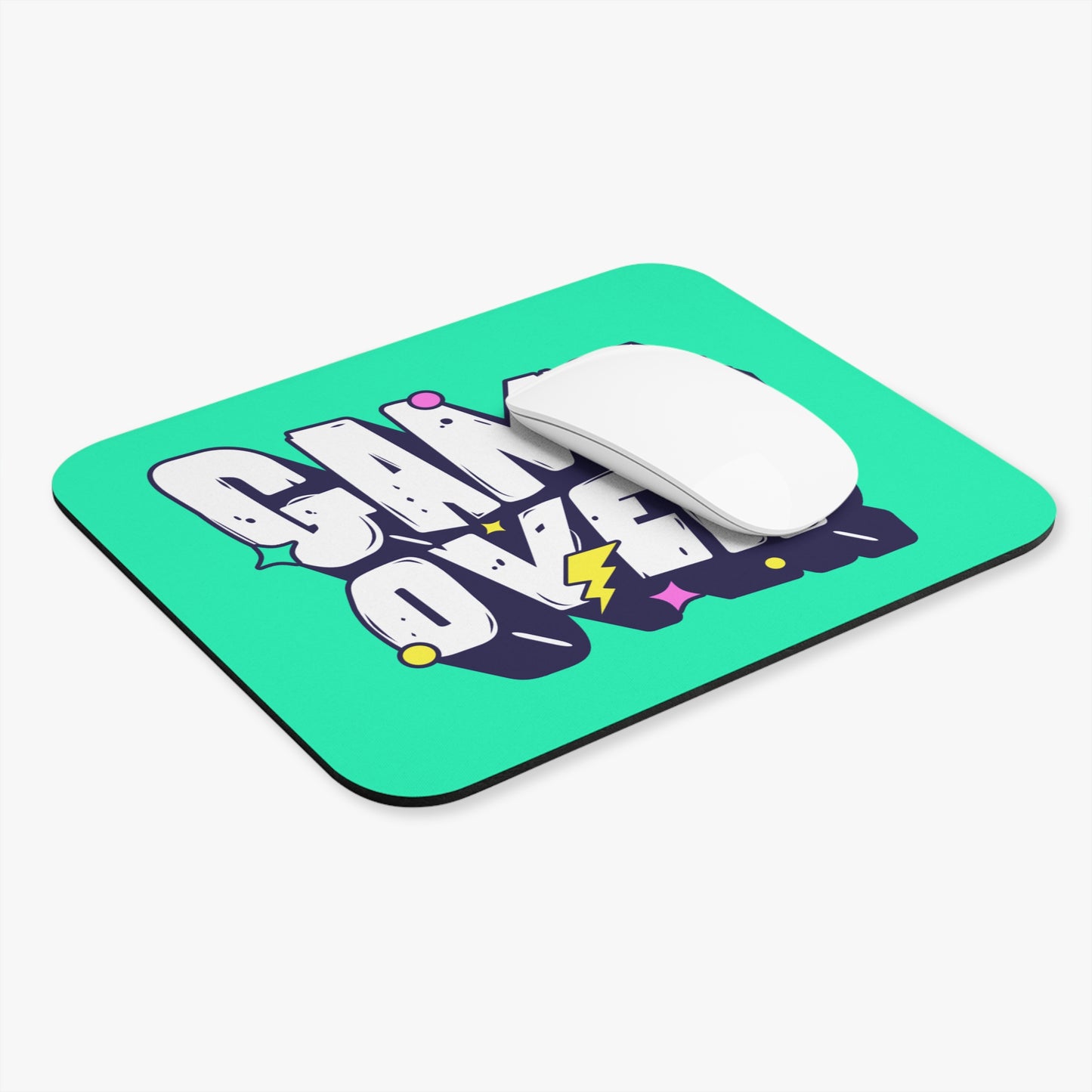 Alfombrilla de ratón retro Game Over: un divertido accesorio de escritorio para juegos