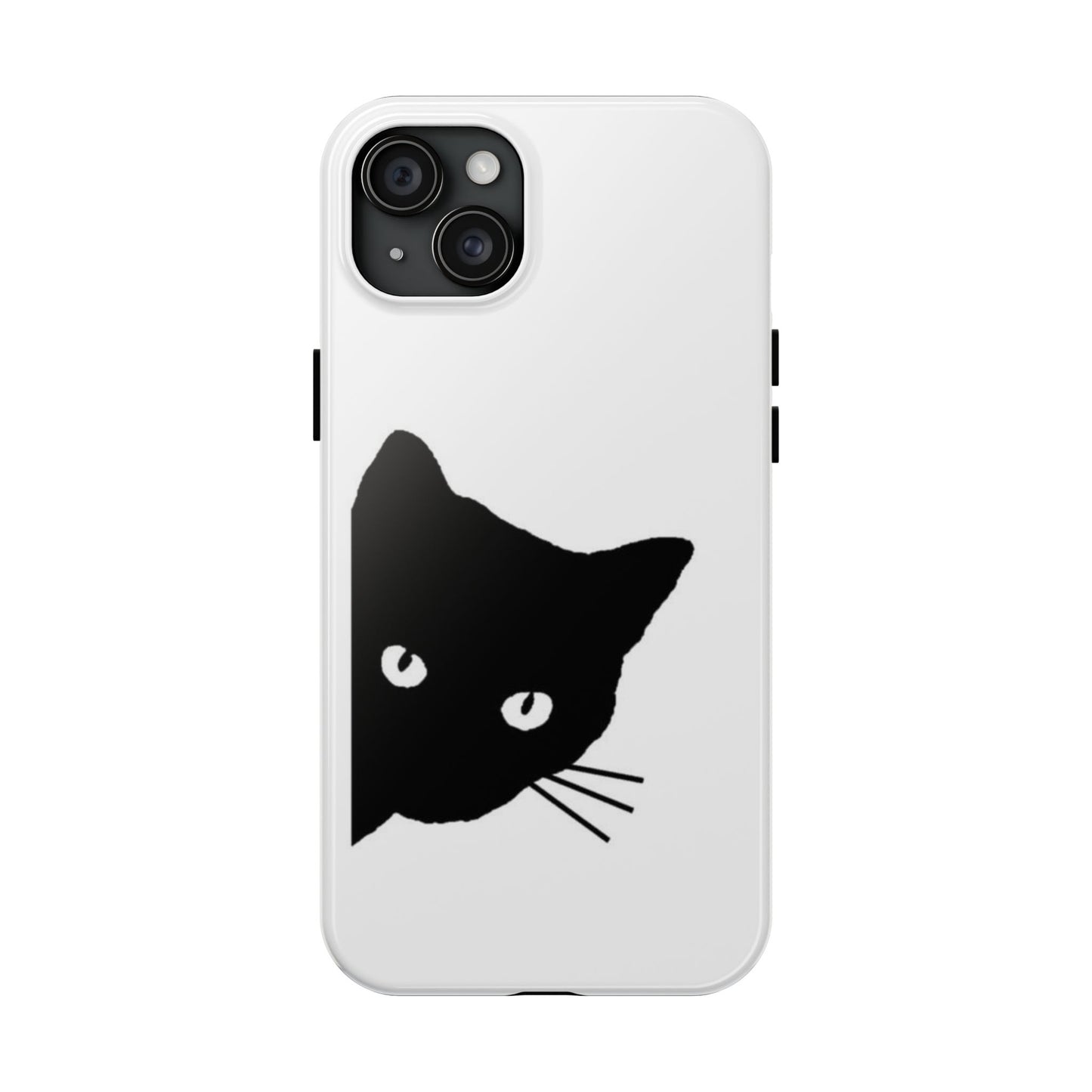 Funda resistente para teléfono Black Cat: protección duradera con un diseño divertido