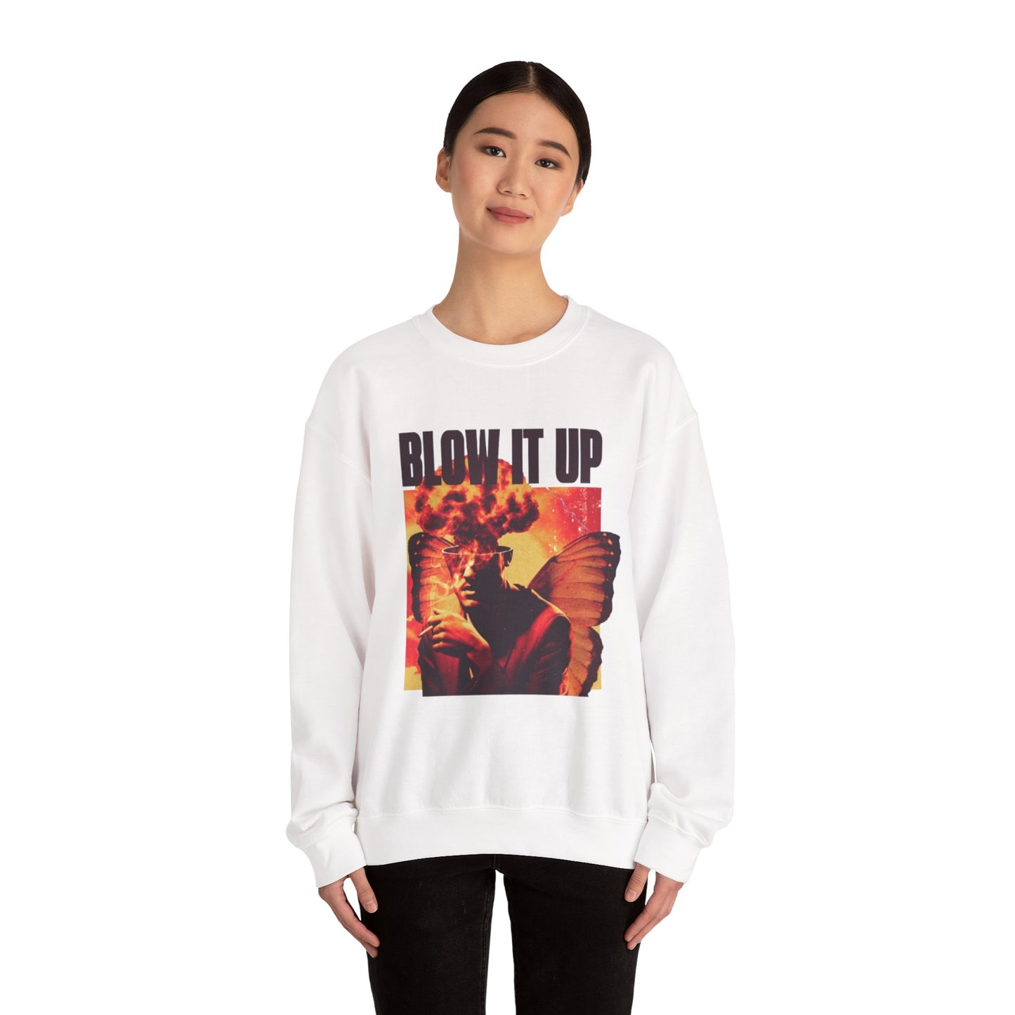 Unisex Heavy Blend™ Crewneck Sweatshirt - "Blow It Up"