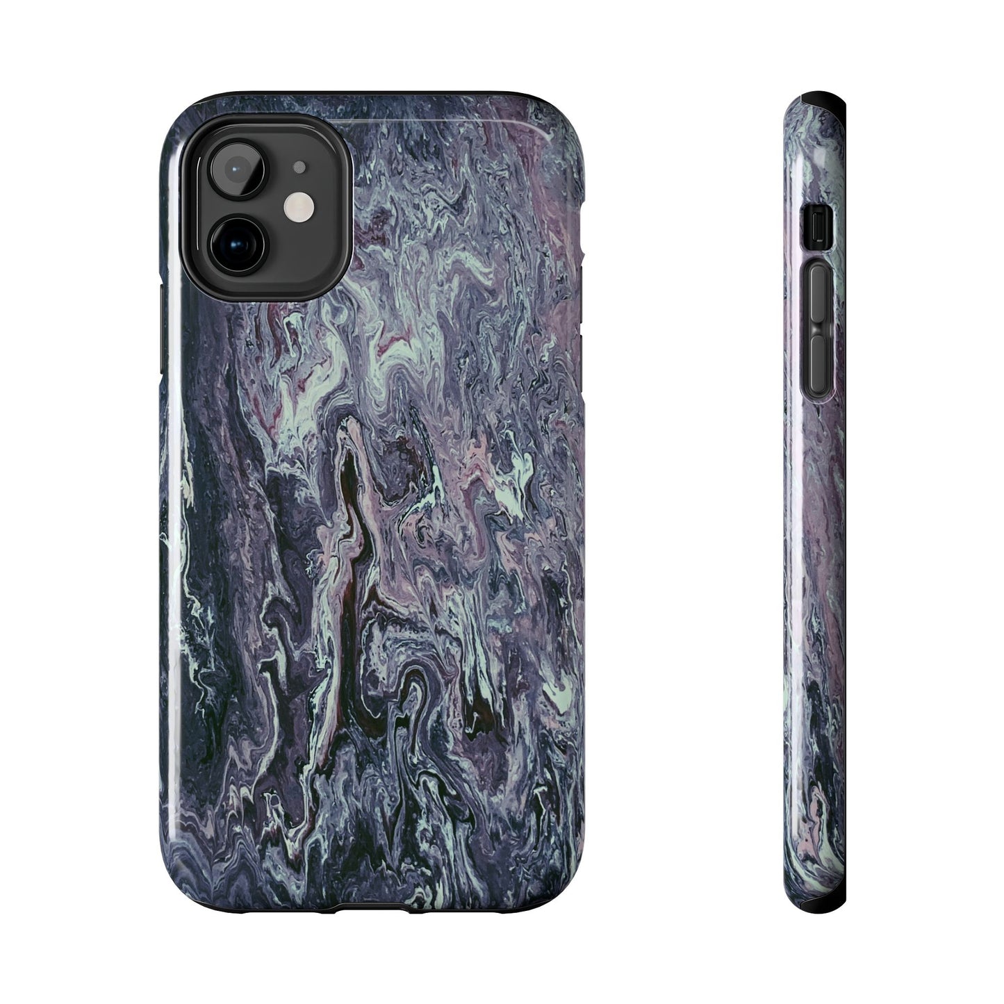 Funda resistente con diseño de mármol: protección elegante para el día a día