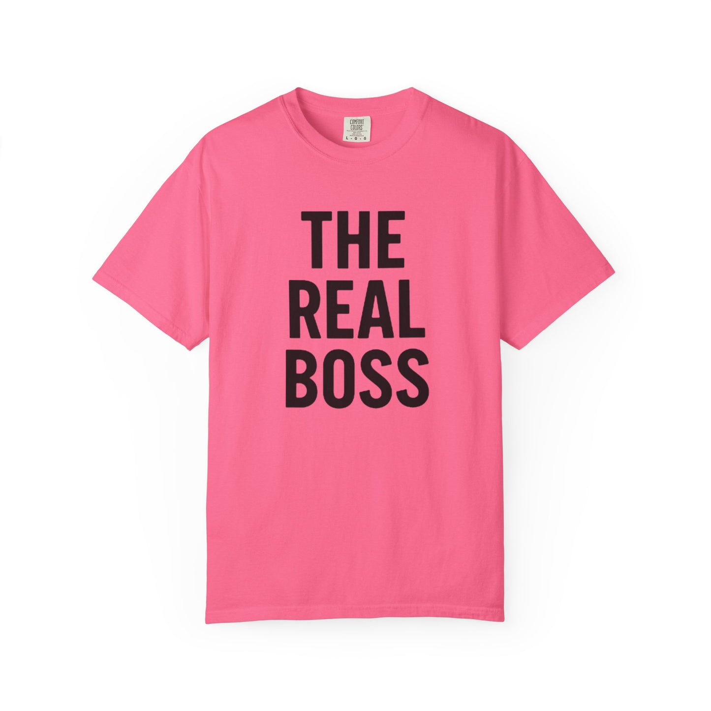 The Real Boss Unisex T-Shirt | Funny Graphic Tee for Gift, Casual Wear, Employee Appreciation, Birthday, Everyday Style