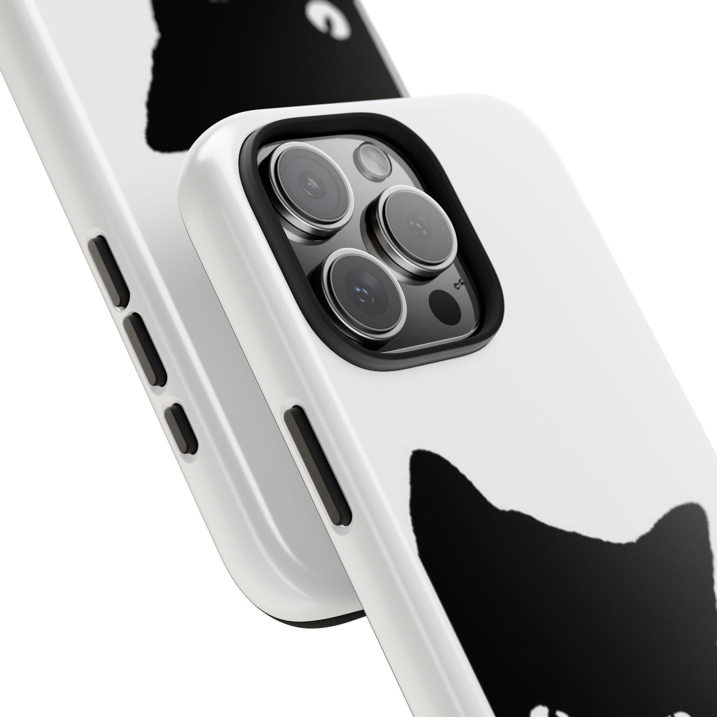 Funda resistente para teléfono Black Cat: protección duradera con un diseño divertido